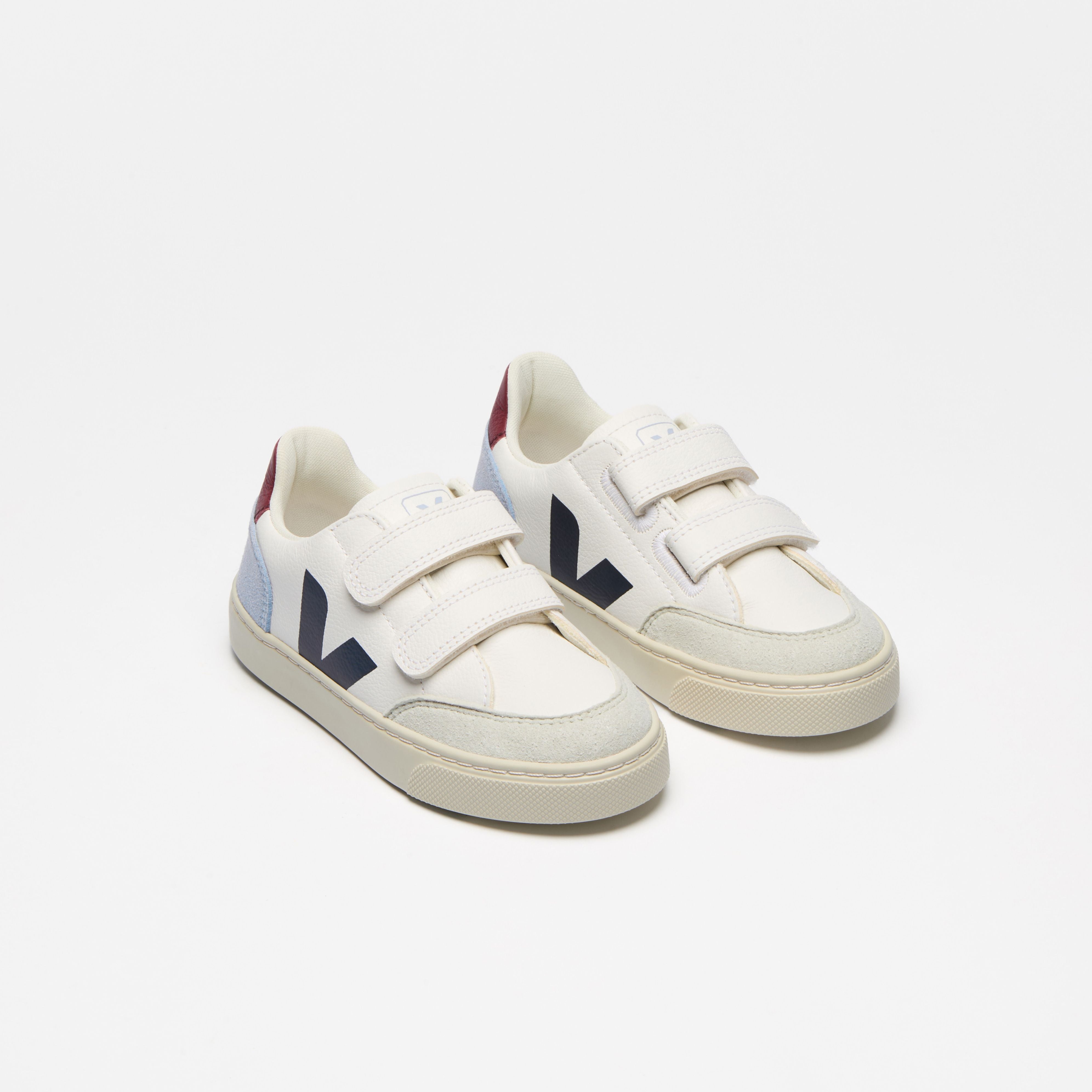 Boys & Girls White"Small V-12"Shoes