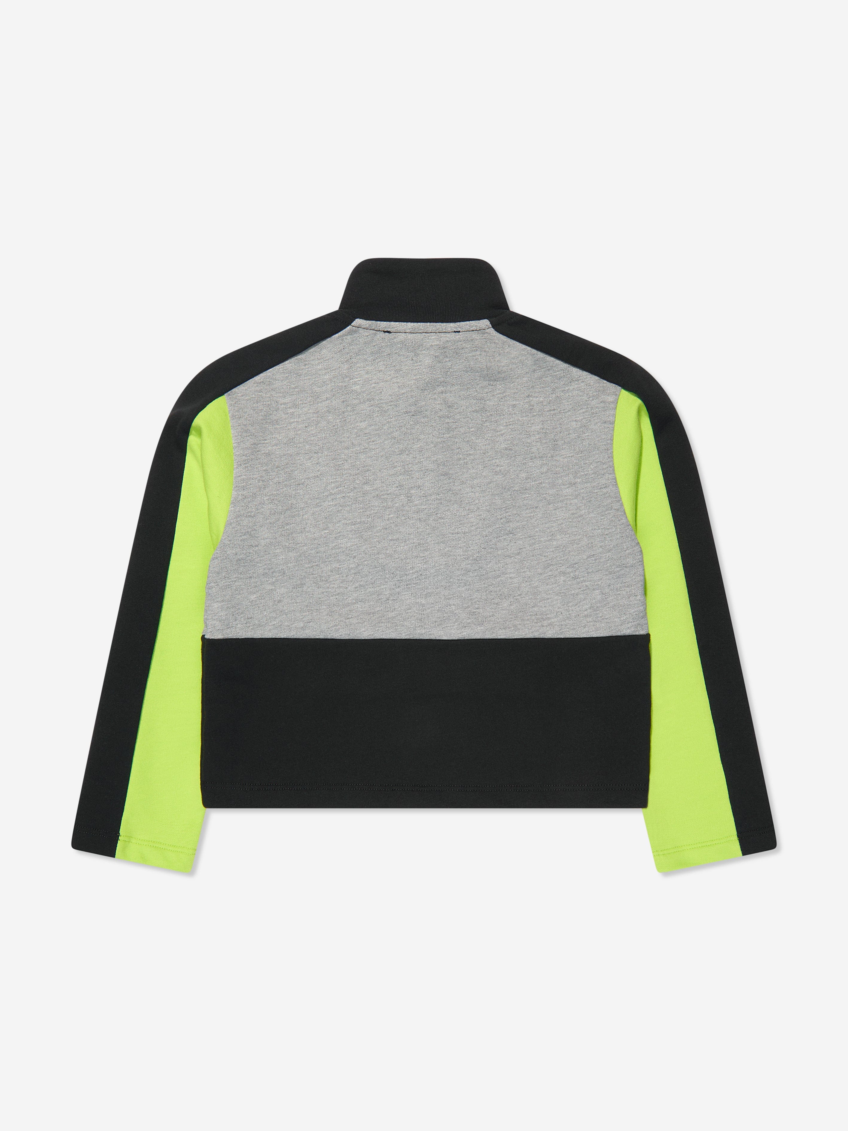 Versace Boys Half Zip Sweatshirt in Grey