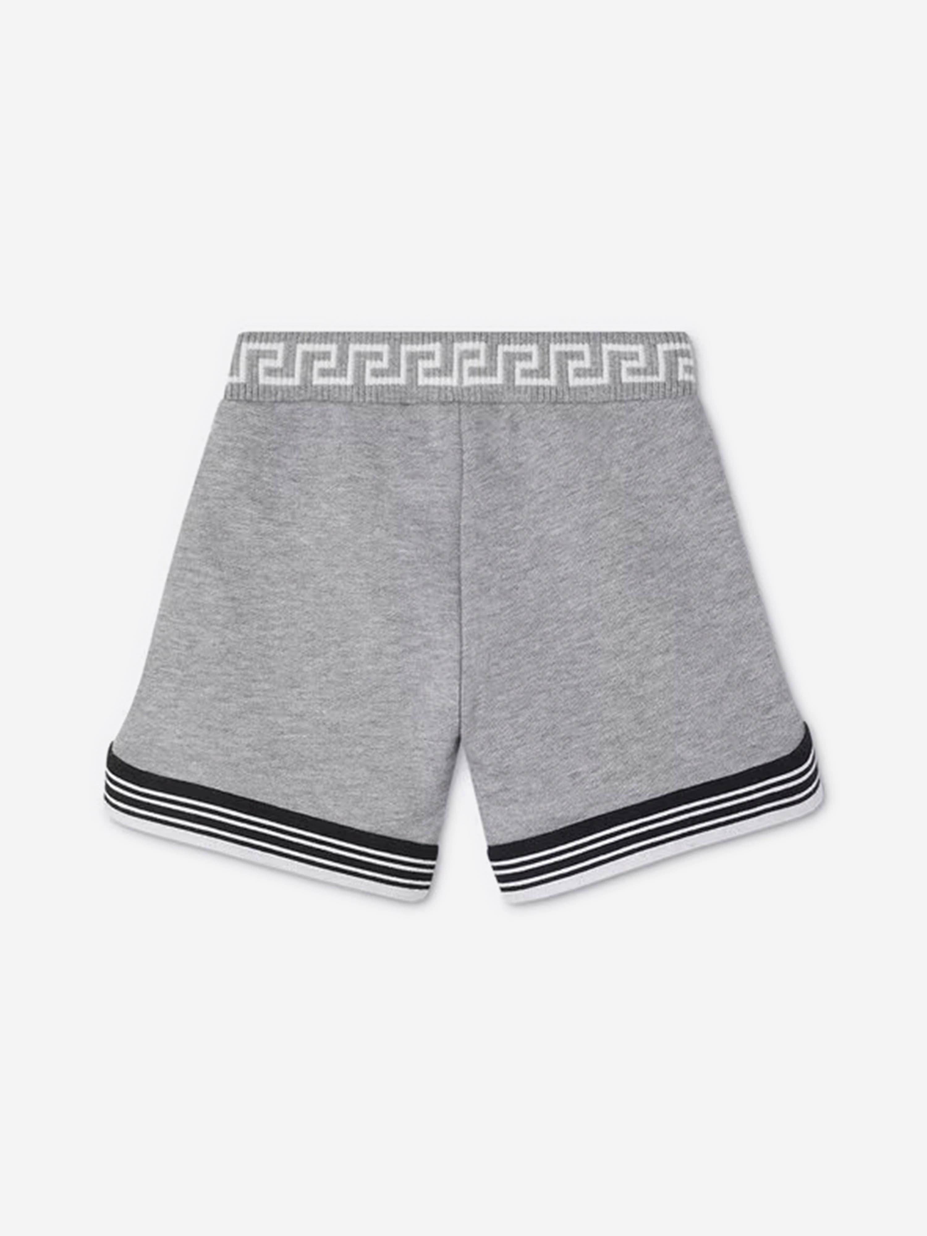 Versace Baby Boys Medusa Logo Shorts in Grey
