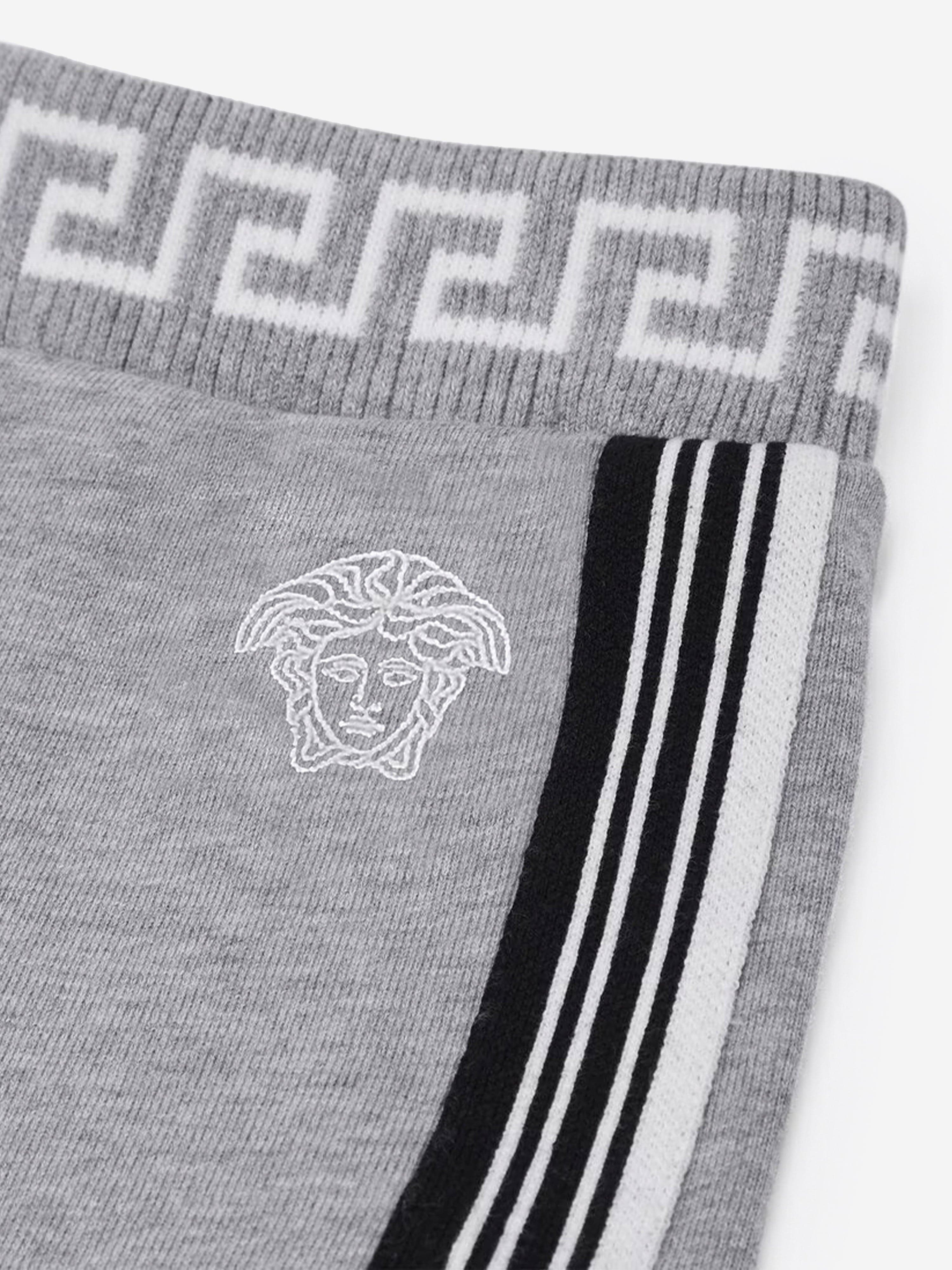 Versace Baby Boys Medusa Logo Shorts in Grey