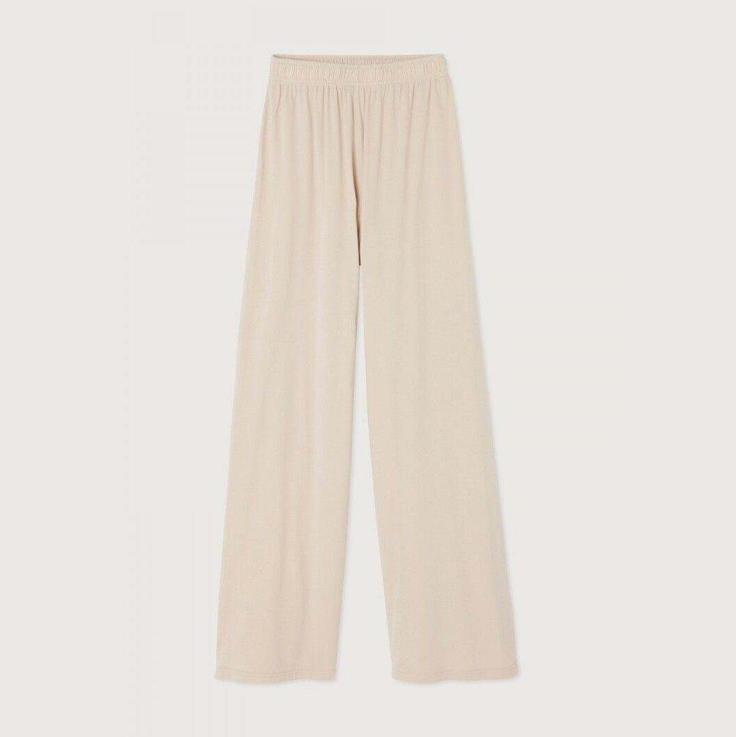 Women Beige Cotton Trousers