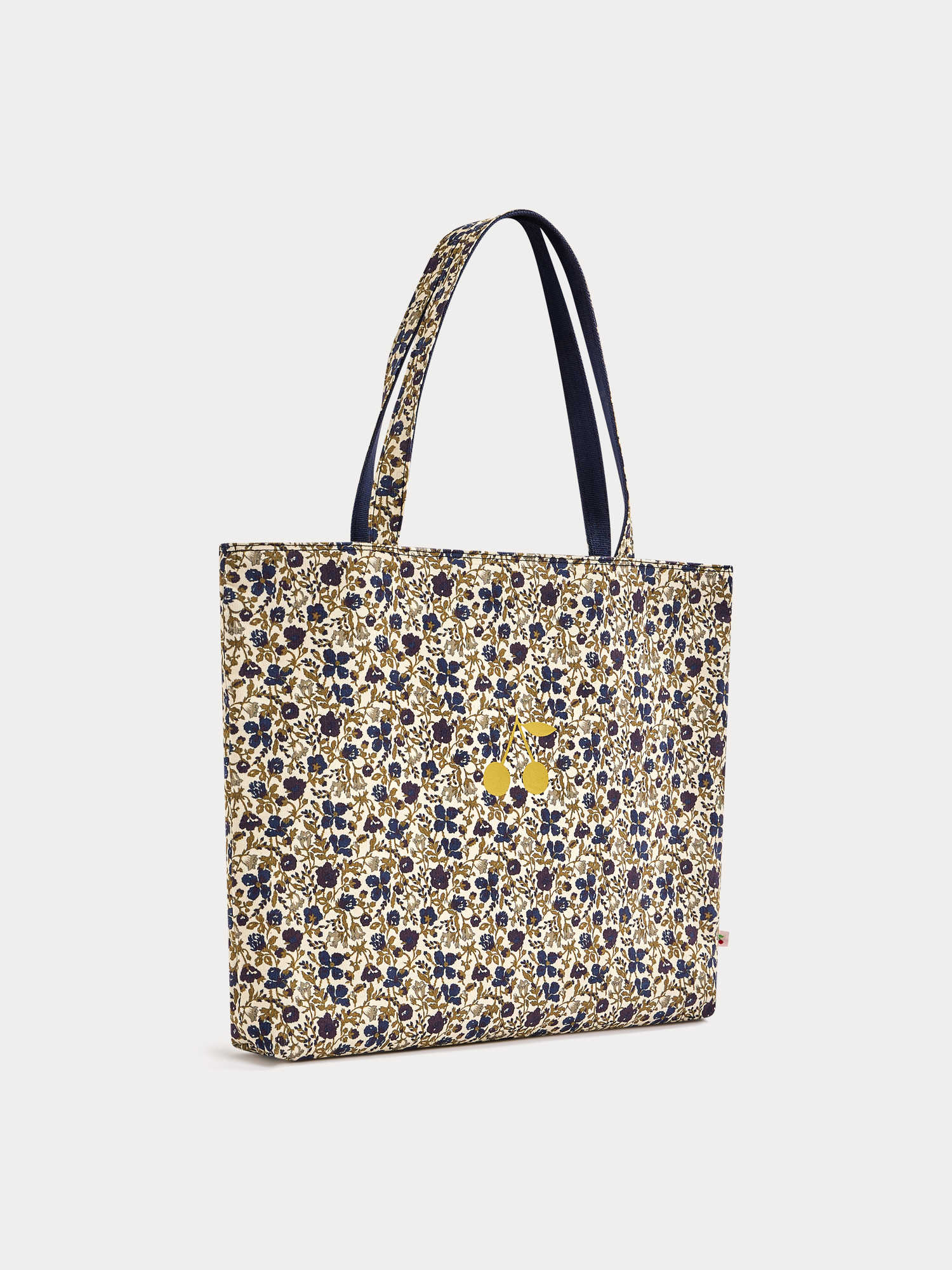 Girls Beige Floral Handbag