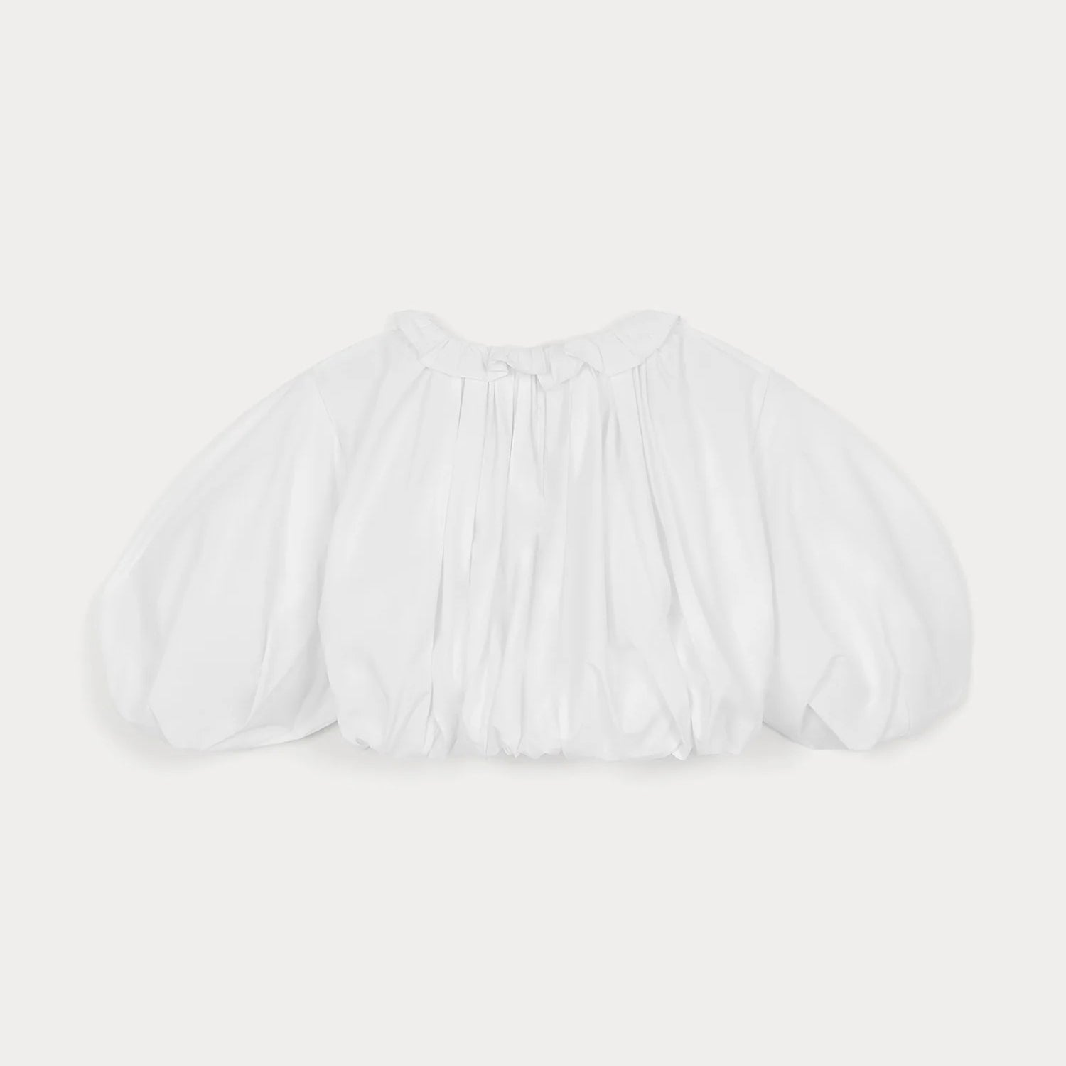Girls White Cotton Shirt