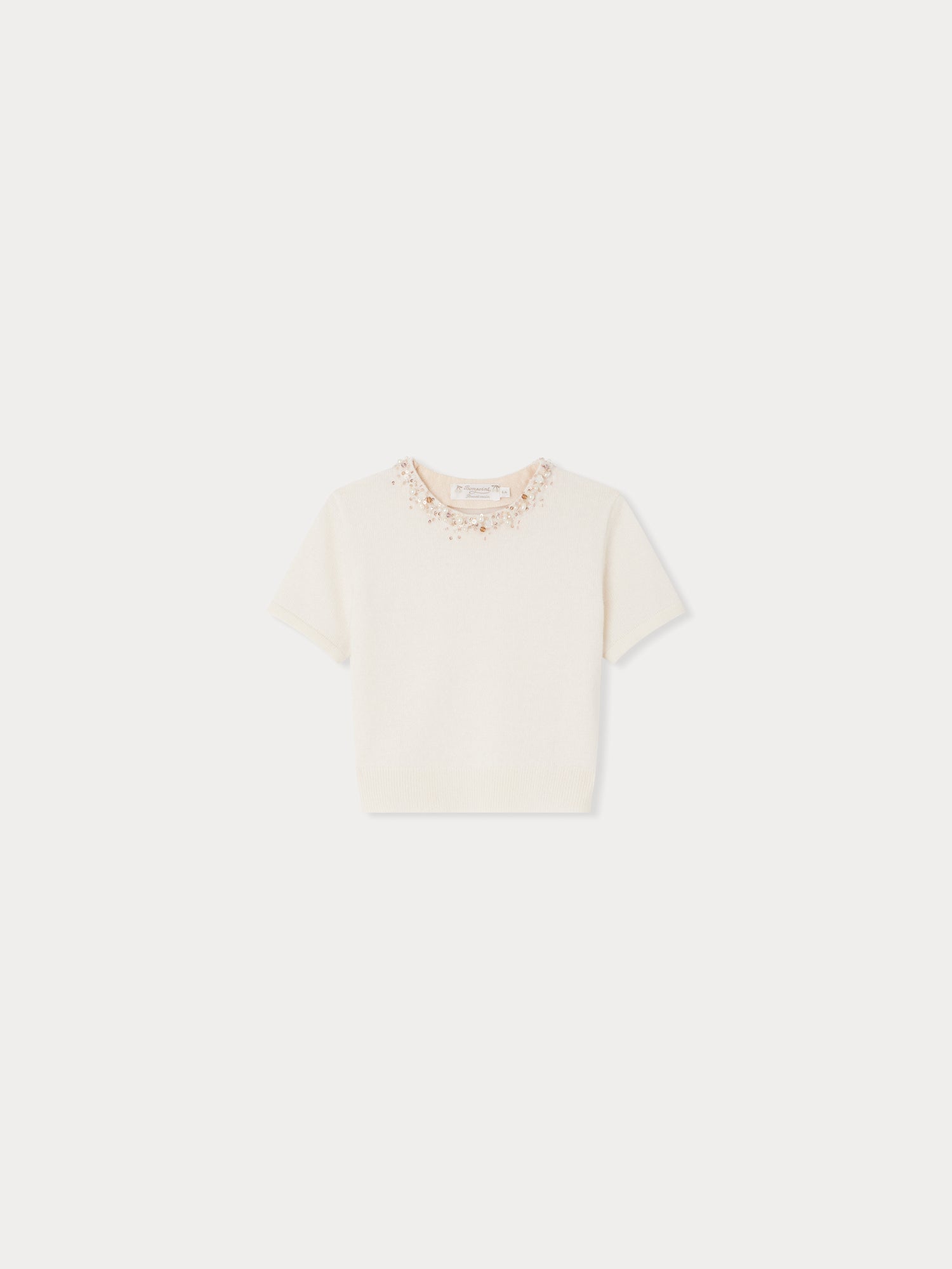 Girls White Cashmere Sweater