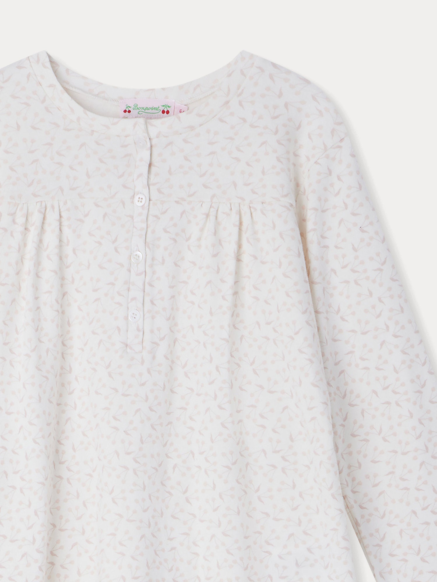 Girls Light Pink Logo Cotton Nightwear Set