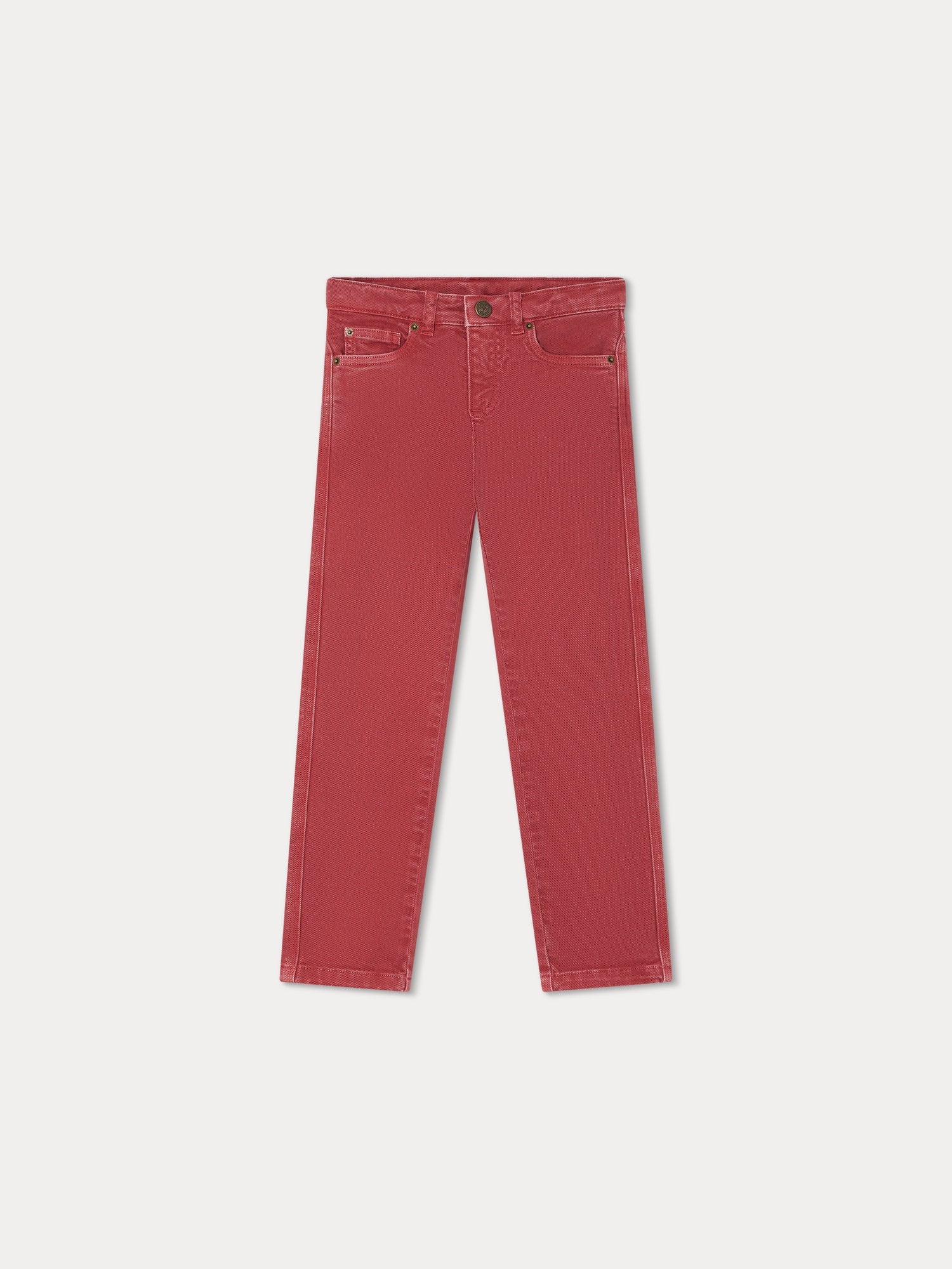 Girls Pink Cotton Trousers
