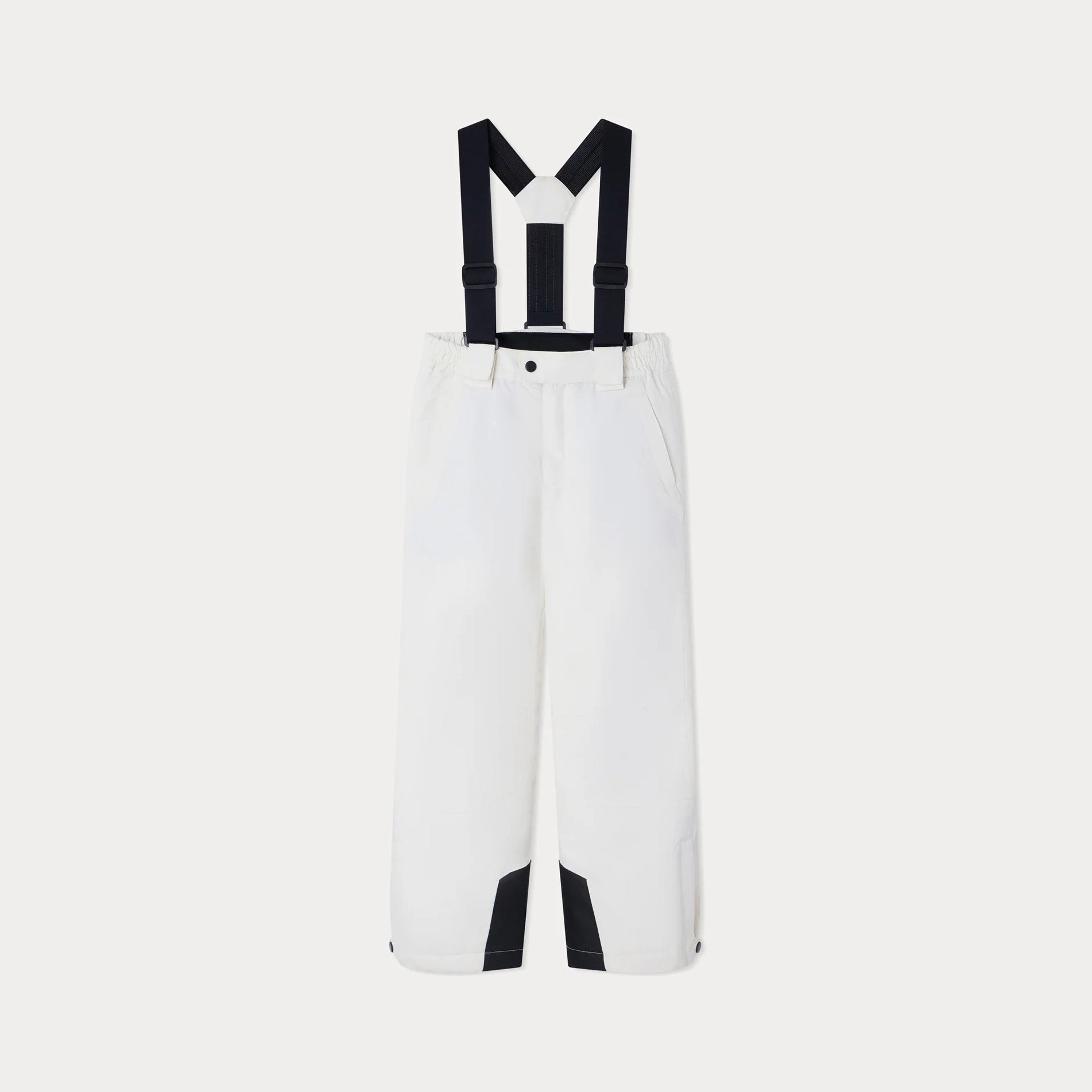 Boys & Girls White Padded Snow Trousers