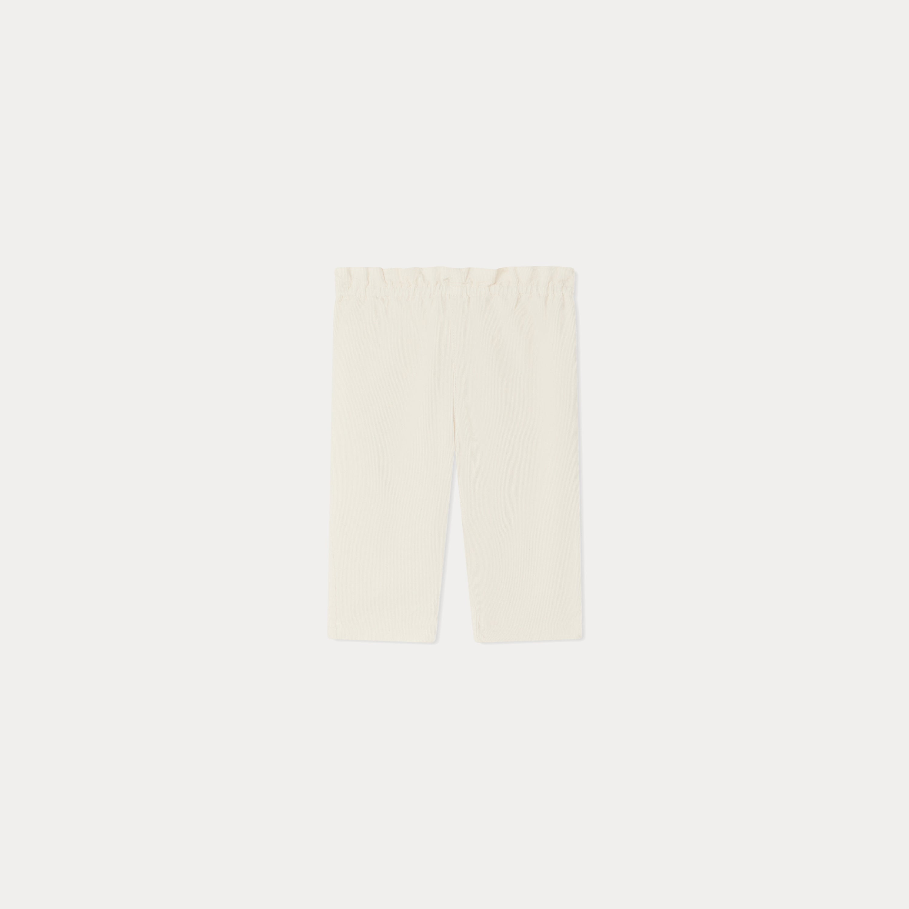 Baby Girls Ivory Cotton Trousers
