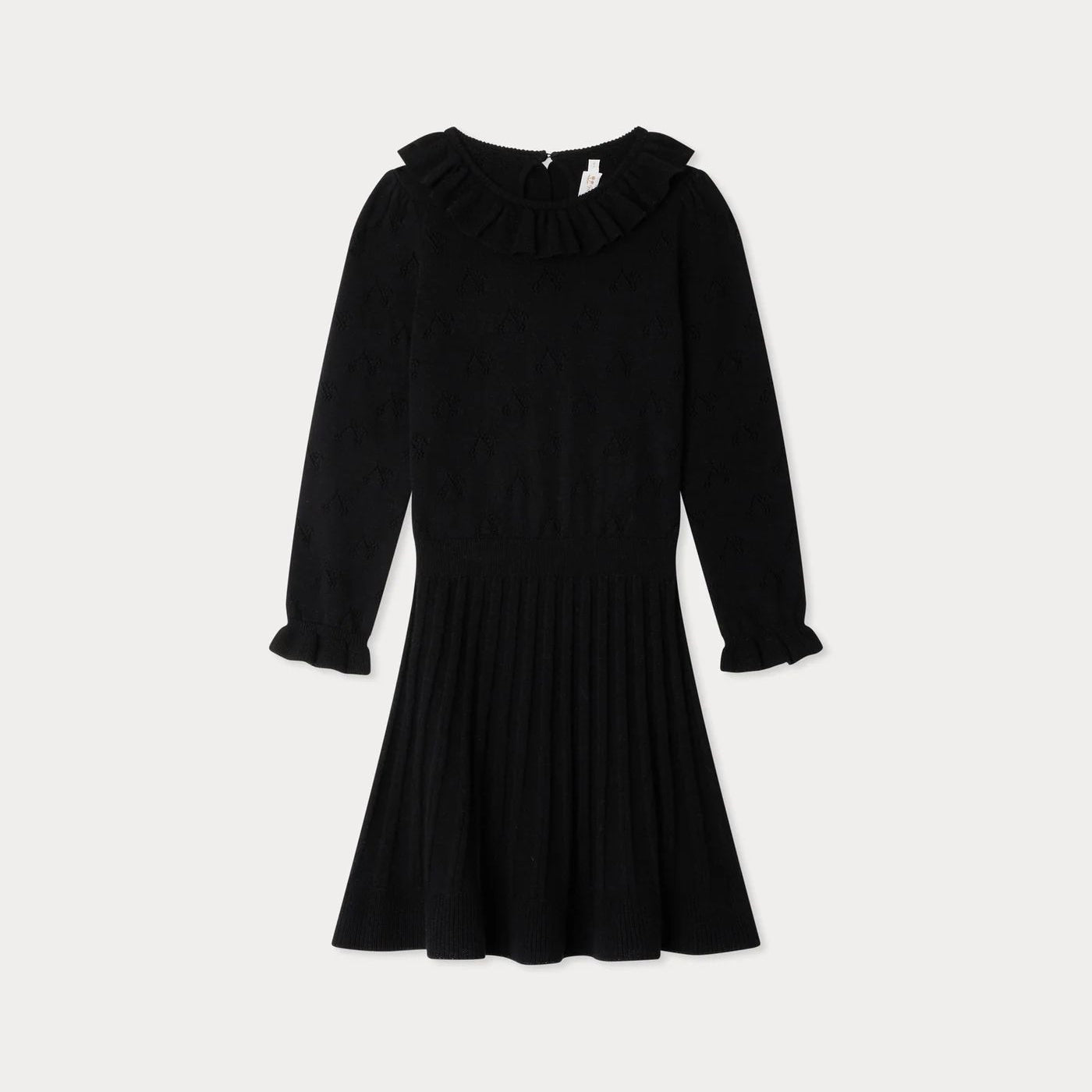 Girls Black Wool Dress