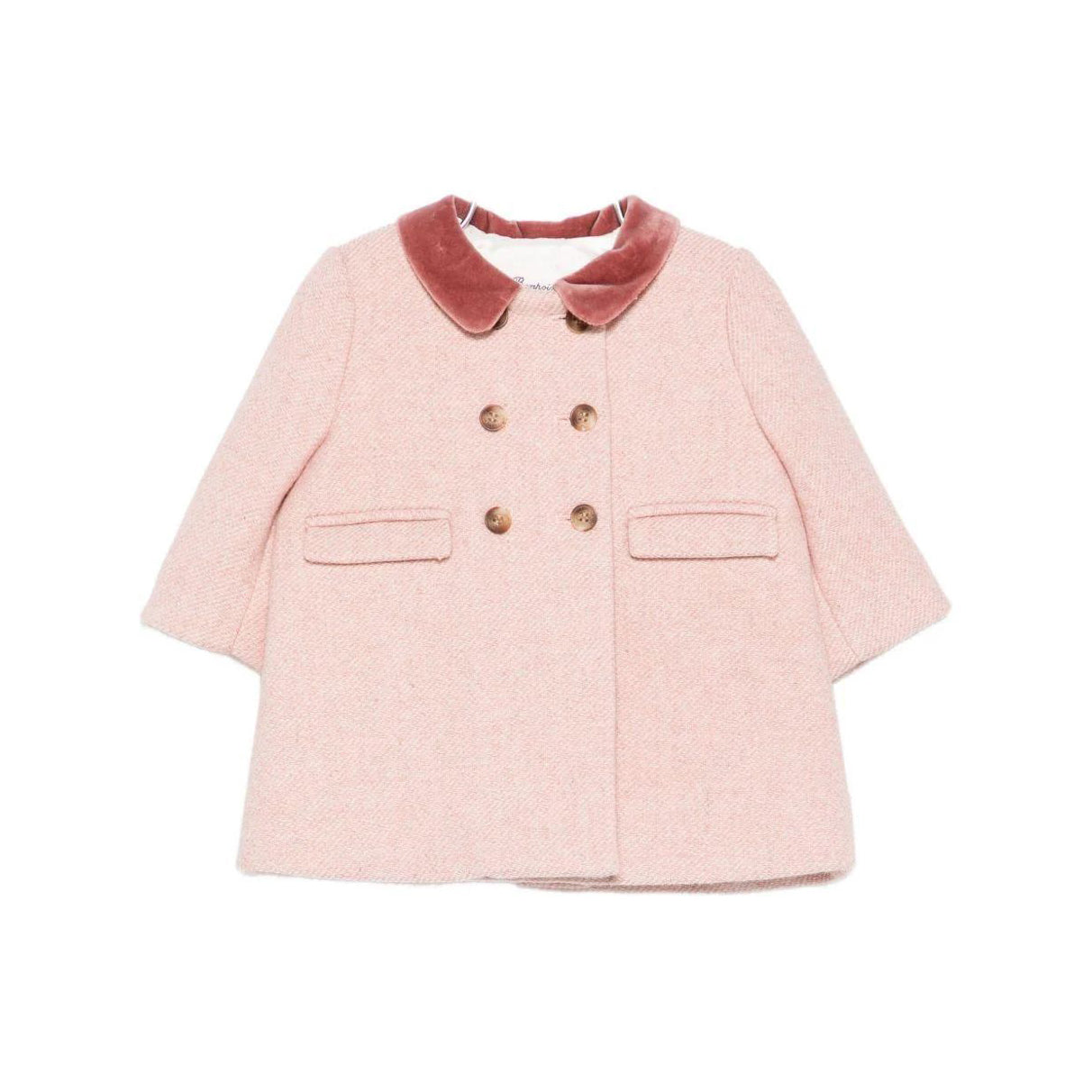 Baby Girls Pink Wool Coat