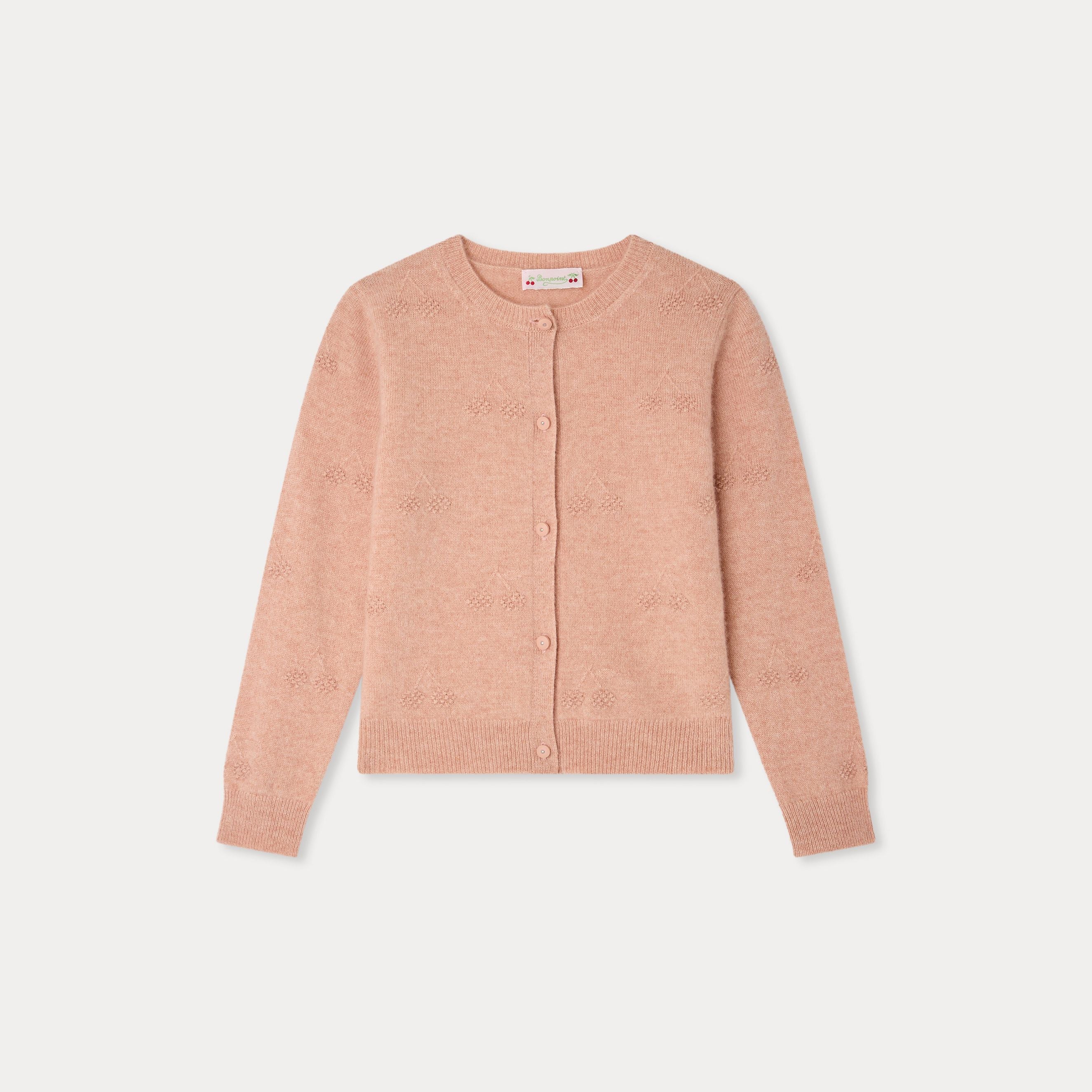 Girls Rose Cashmere Cardigan