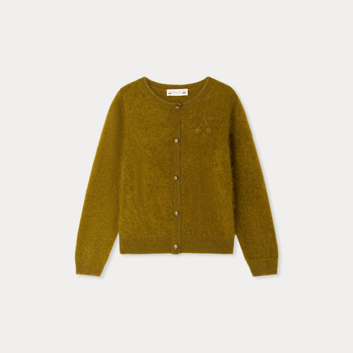 Gilet en laine olive pour filles
