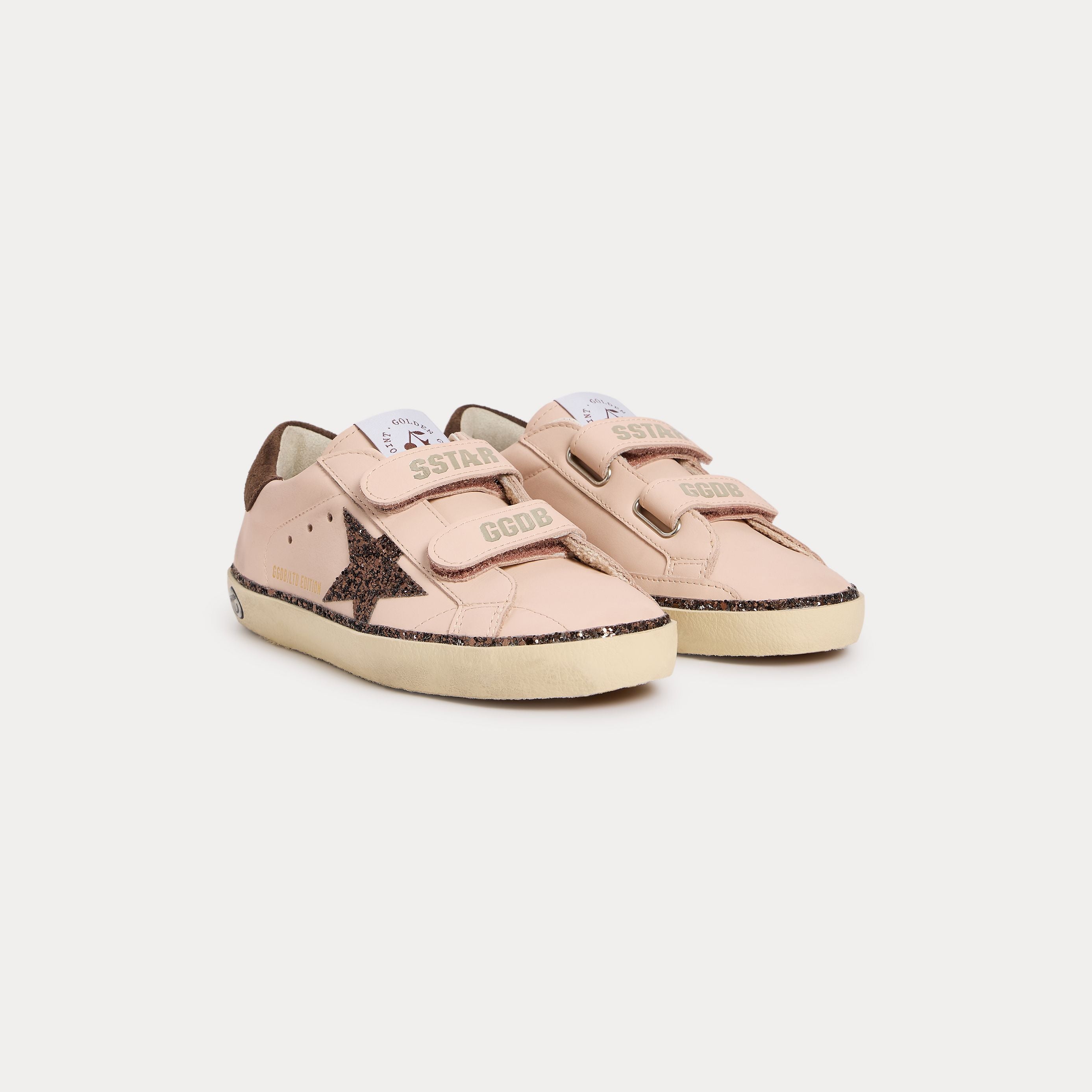 Girls Rose Velcro Shoes