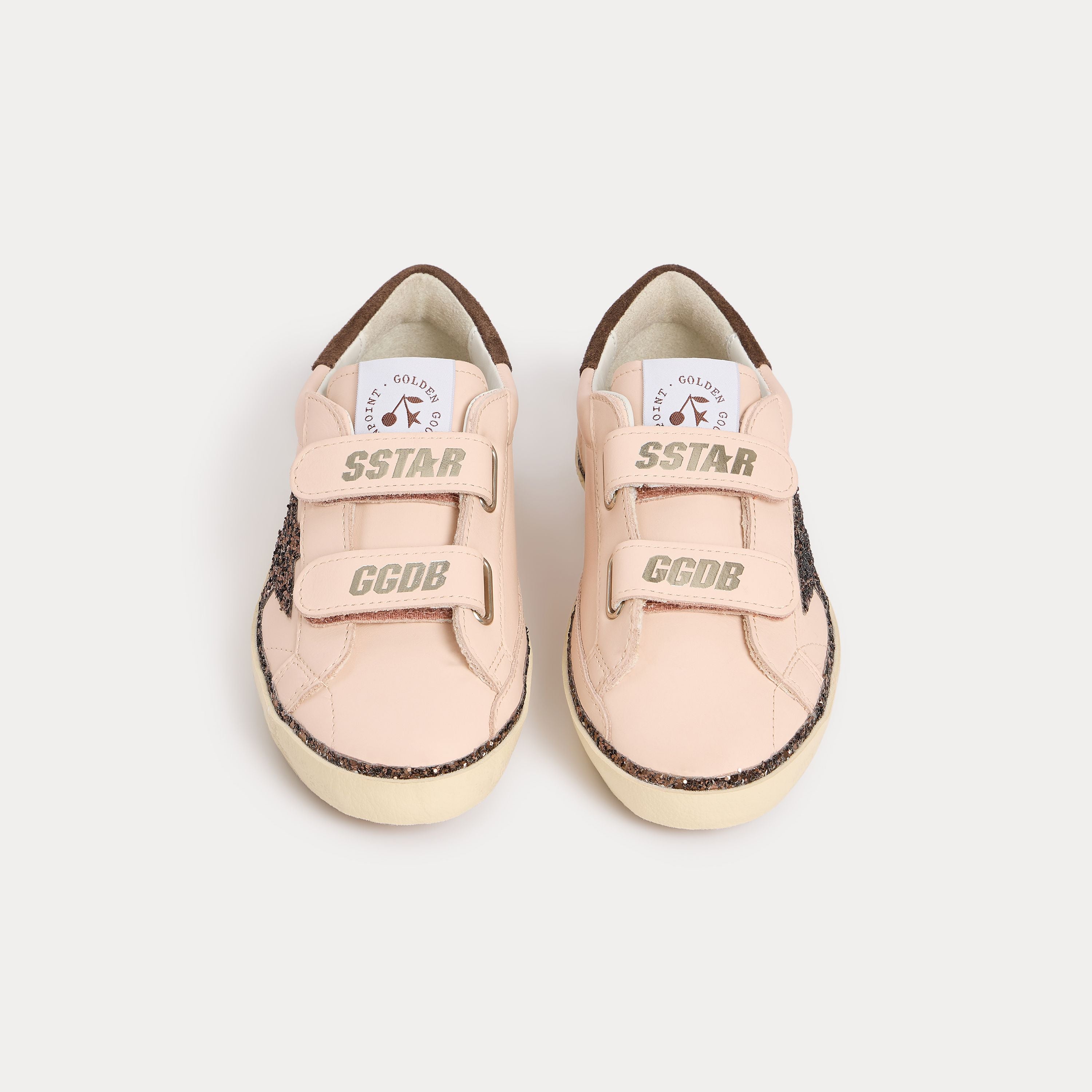 Girls Rose Velcro Shoes