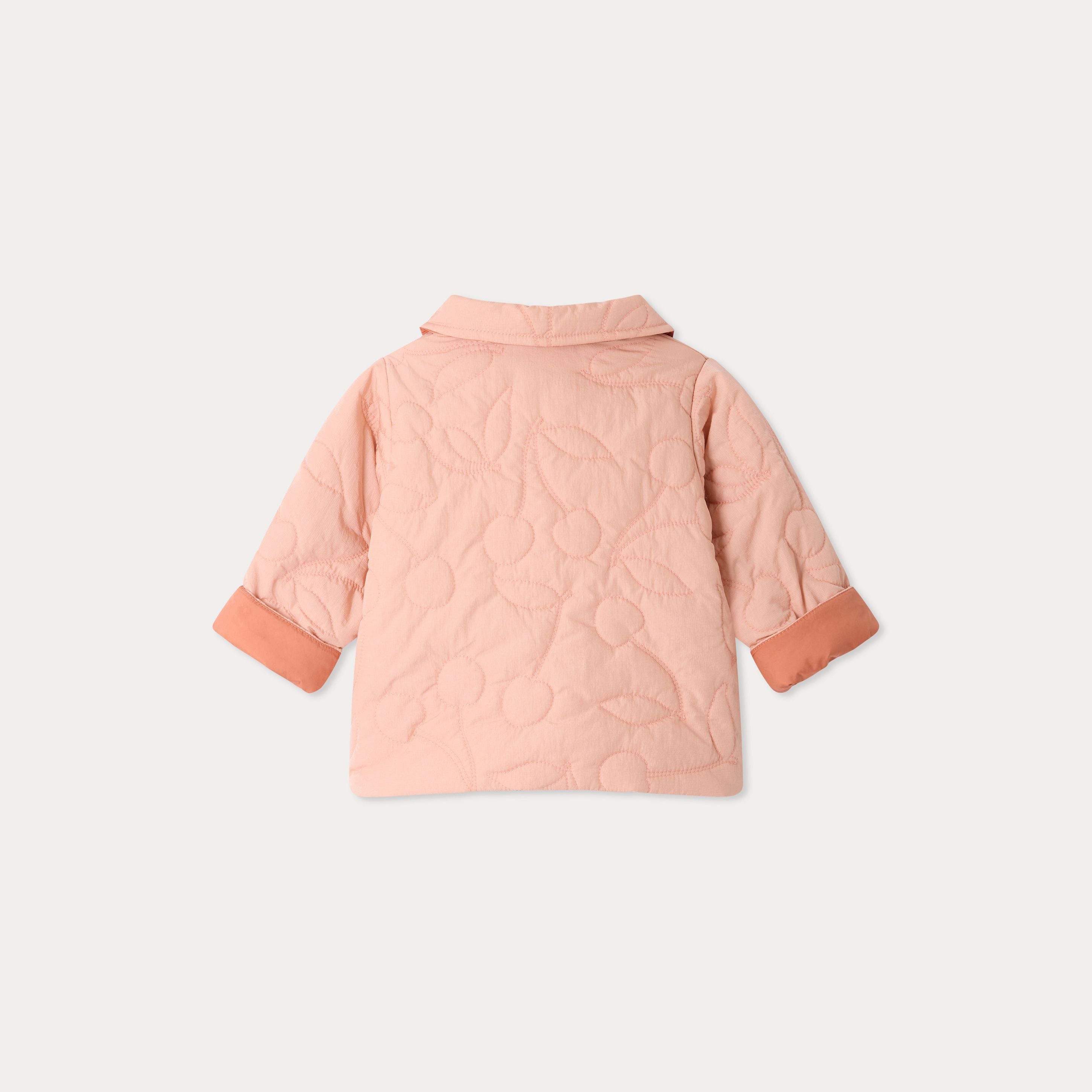 Baby Girls Pink Reversible Padded Jacket