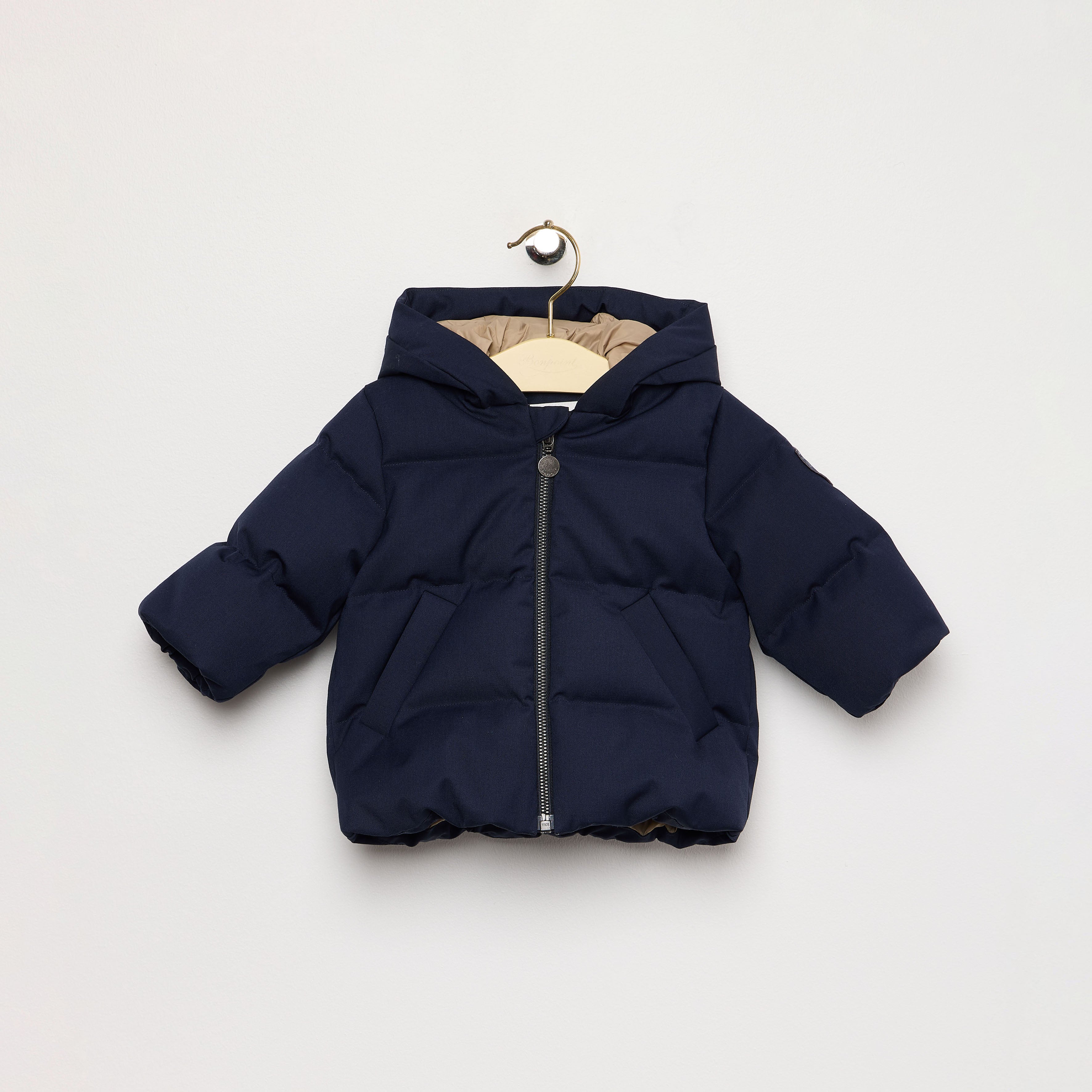 Baby Boys Navy Padded Down Jacket