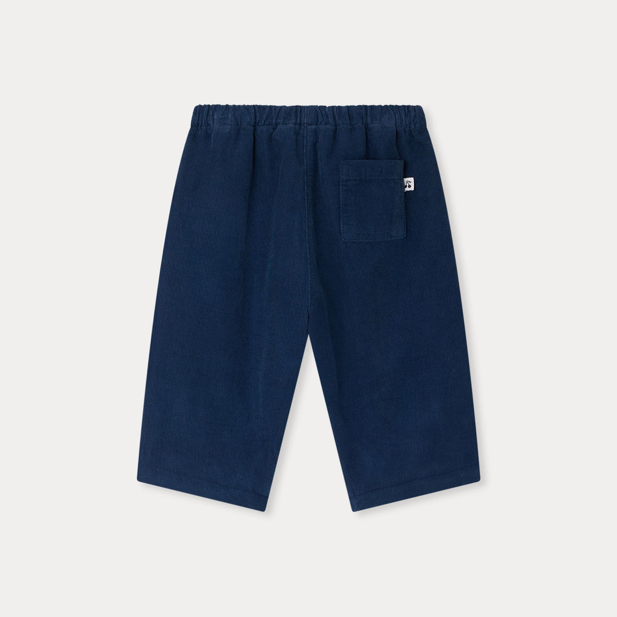 Baby Boys & Girls Dark Blue Cotton Trousers