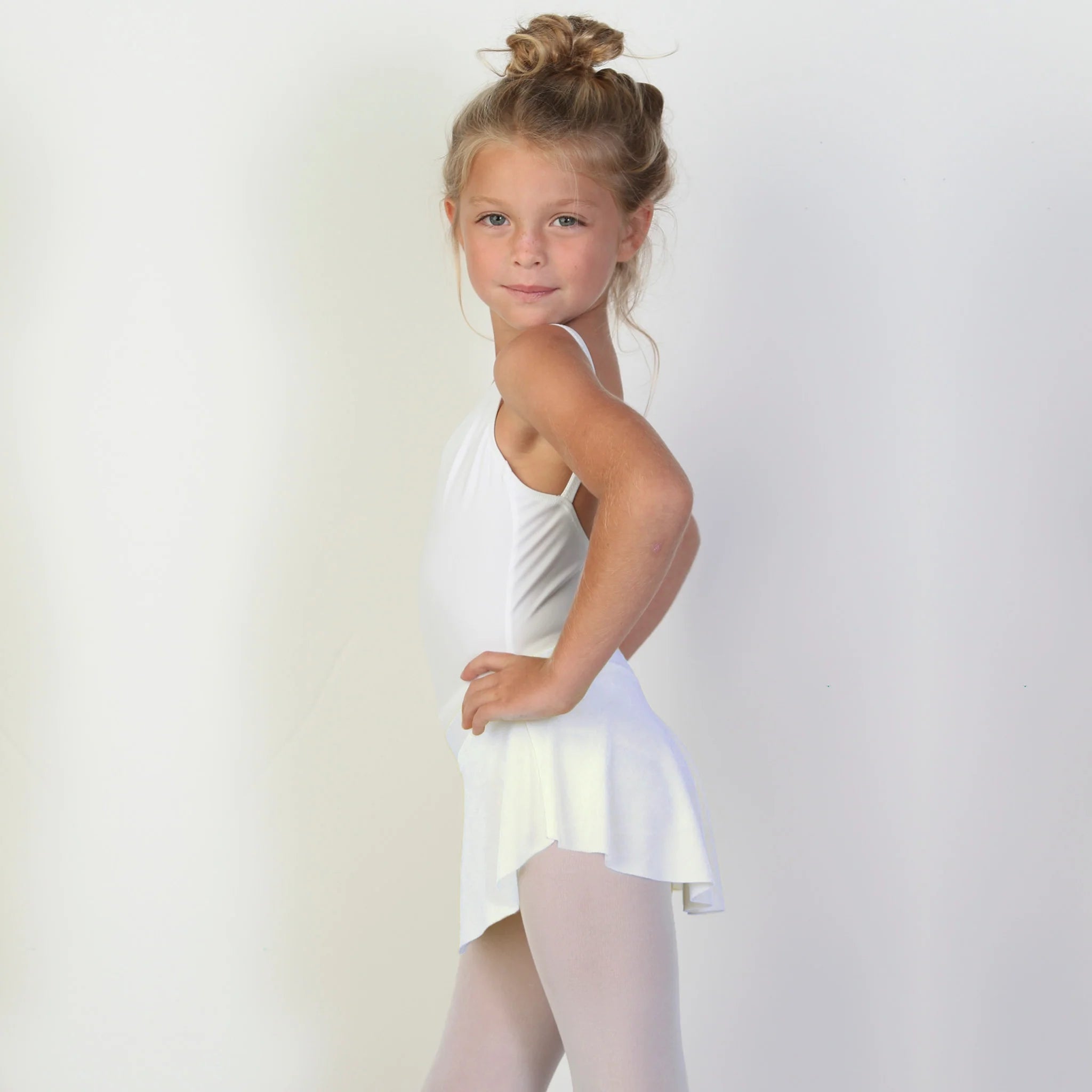 Girls White Ballet Skirt