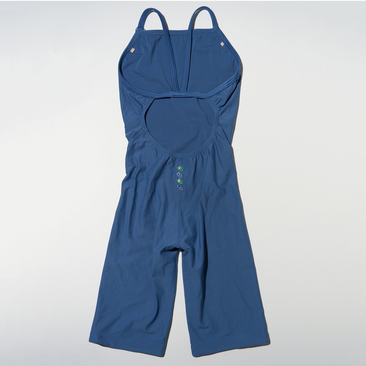 Maillot de bain professionnel court bleu pour femme