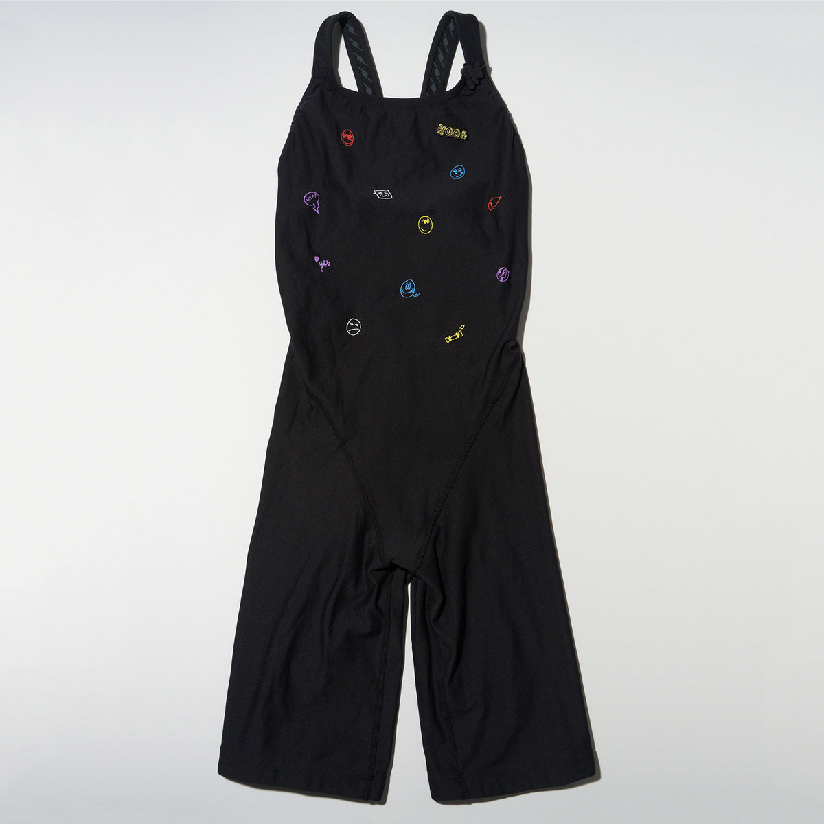 Maillot de bain professionnel court noir pour femme