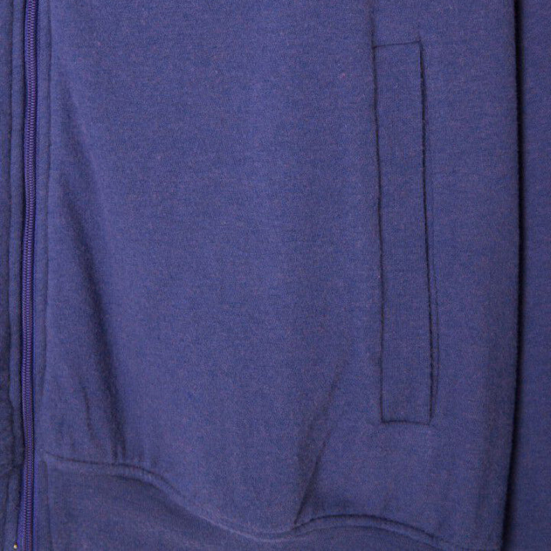 Women Blue Purple Zip-Up Top