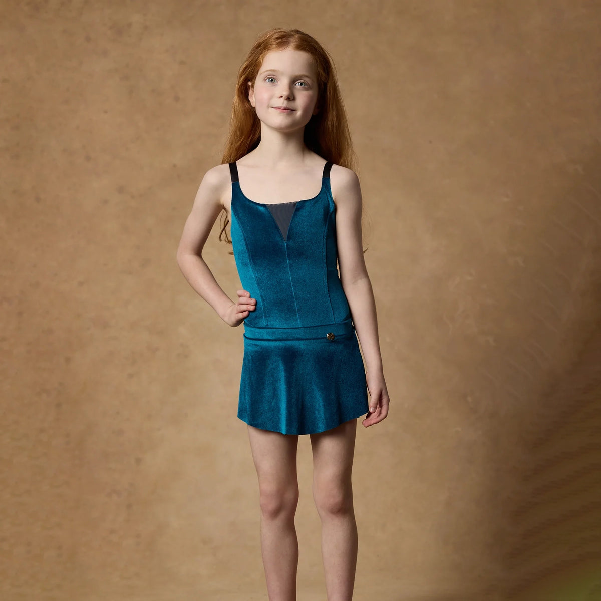 Girls Peacock Velvet Ballet Skirt(ZARA SKIRT PRELUDE/LAGOON)