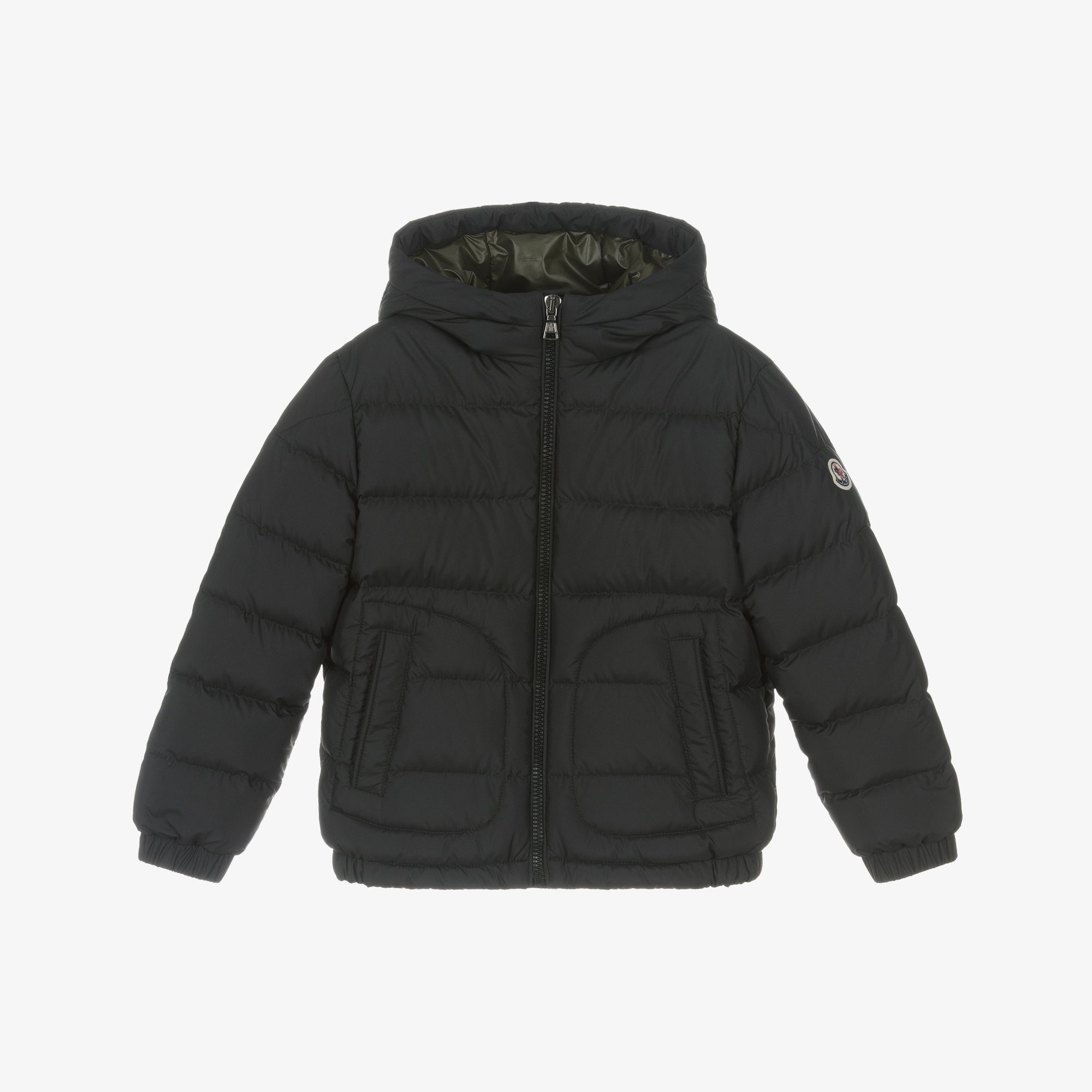 Boys Black "GRECOIS" Padded Down Jacket