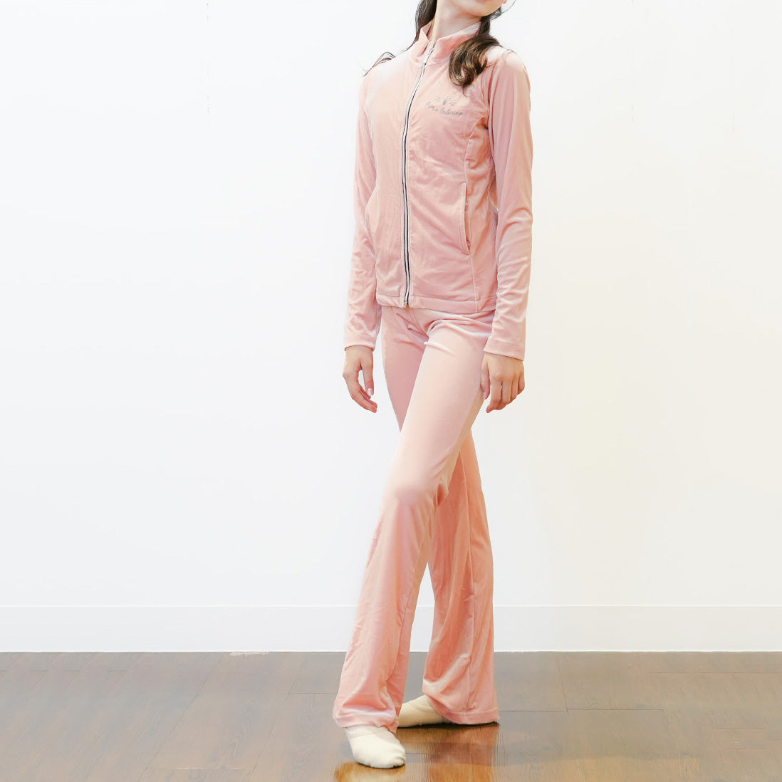 Girls Pink Velvet"abby-w21/pink"Ballet Set