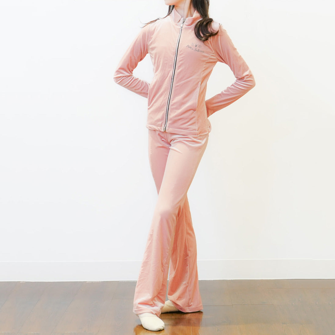 Girls Pink Velvet"abby-w21/pink"Ballet Set