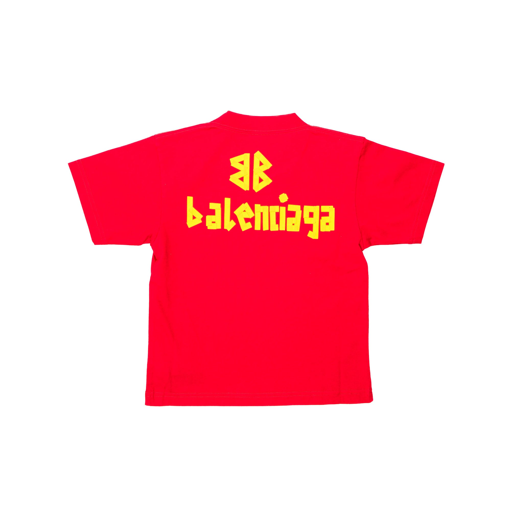 Boys & Girls Red Logo Cotton T-Shirt