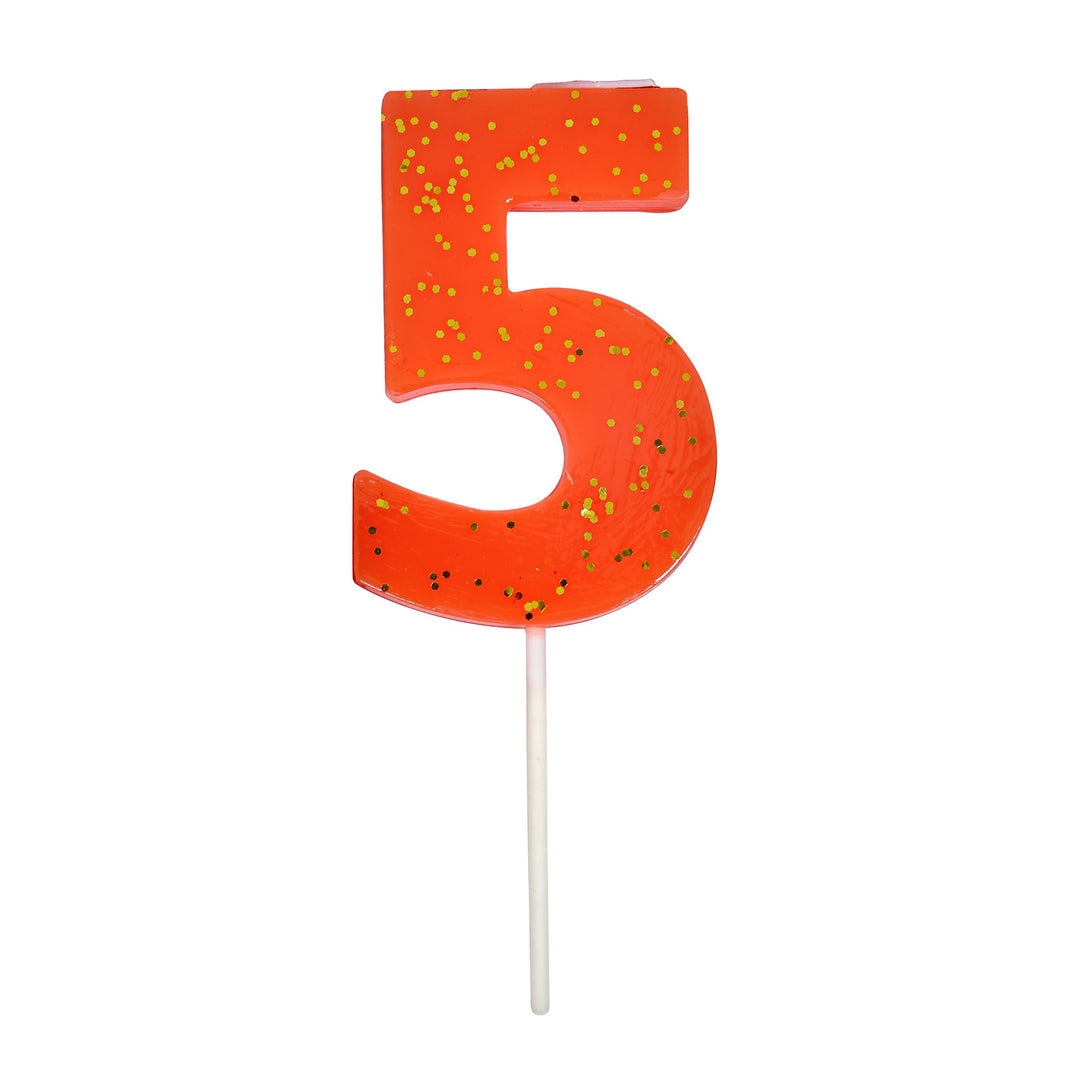 Colored Number Candel