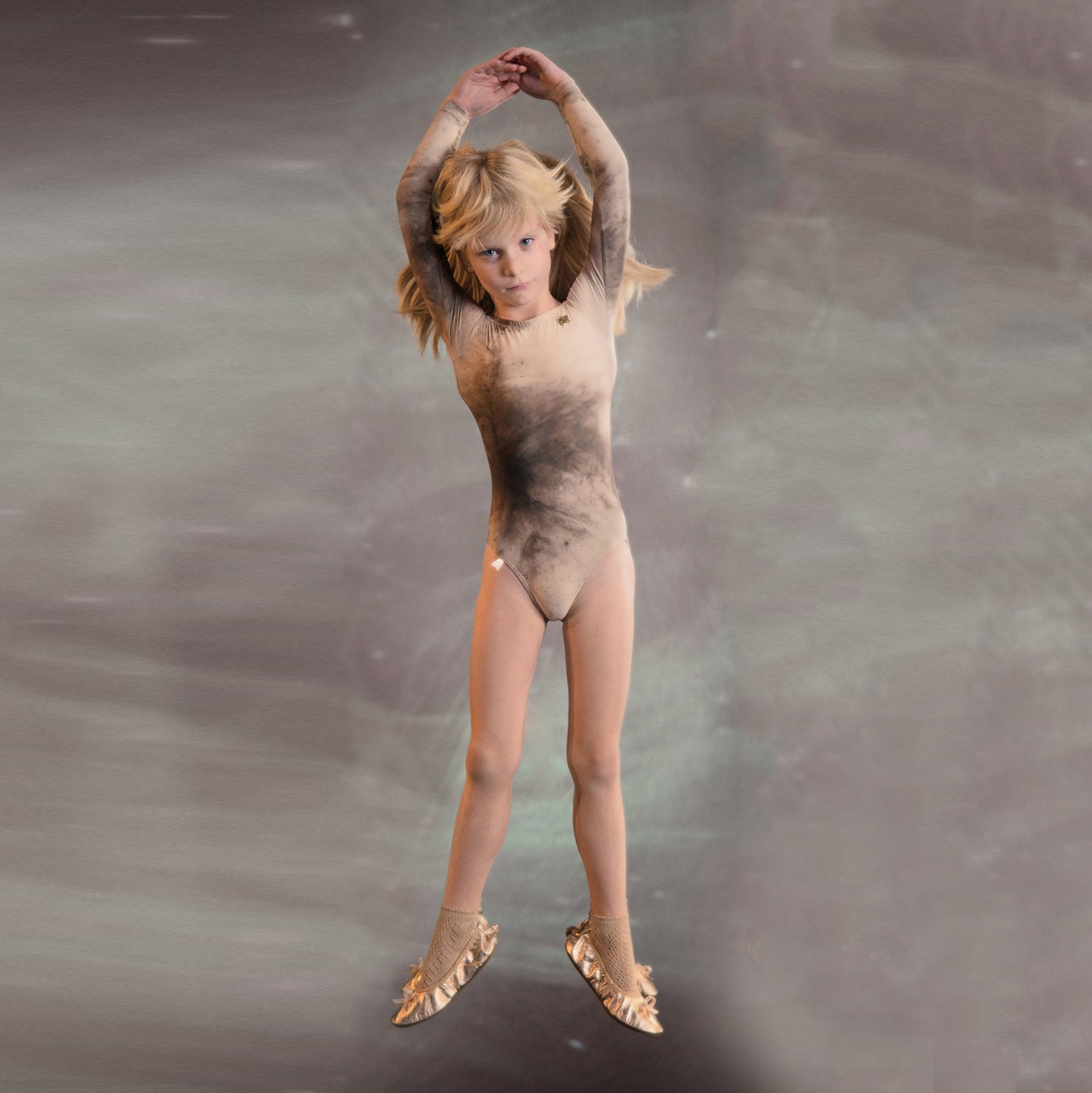 Girls Beige Ballet Onesies(J181LE20VL/latte)