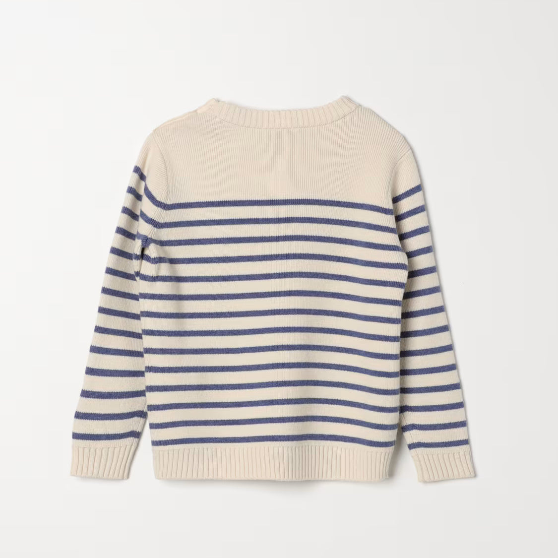 Boys Blue Stripes Wool Sweater