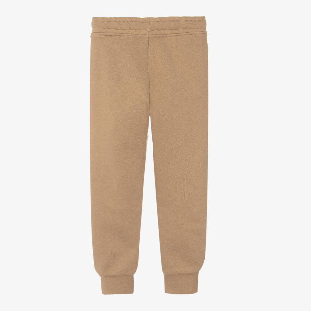 Boys Camel Cotton Trousers