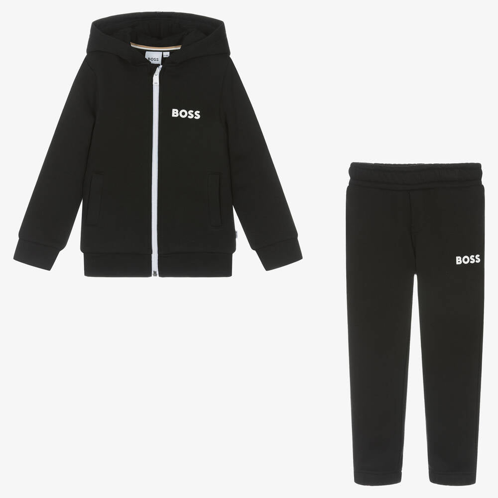 Boys Black Cotton Set
