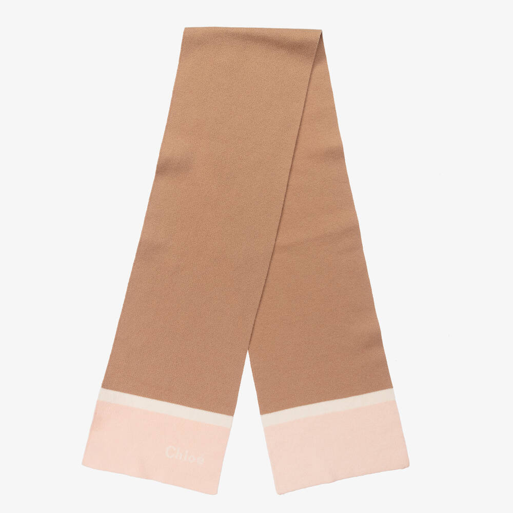 Girls Camel Logo Scarf