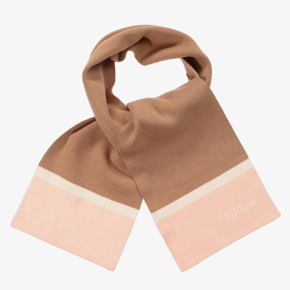 Girls Camel Logo Scarf