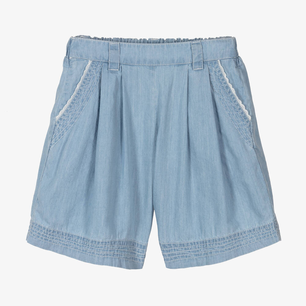 Girls Blue Denim Shorts