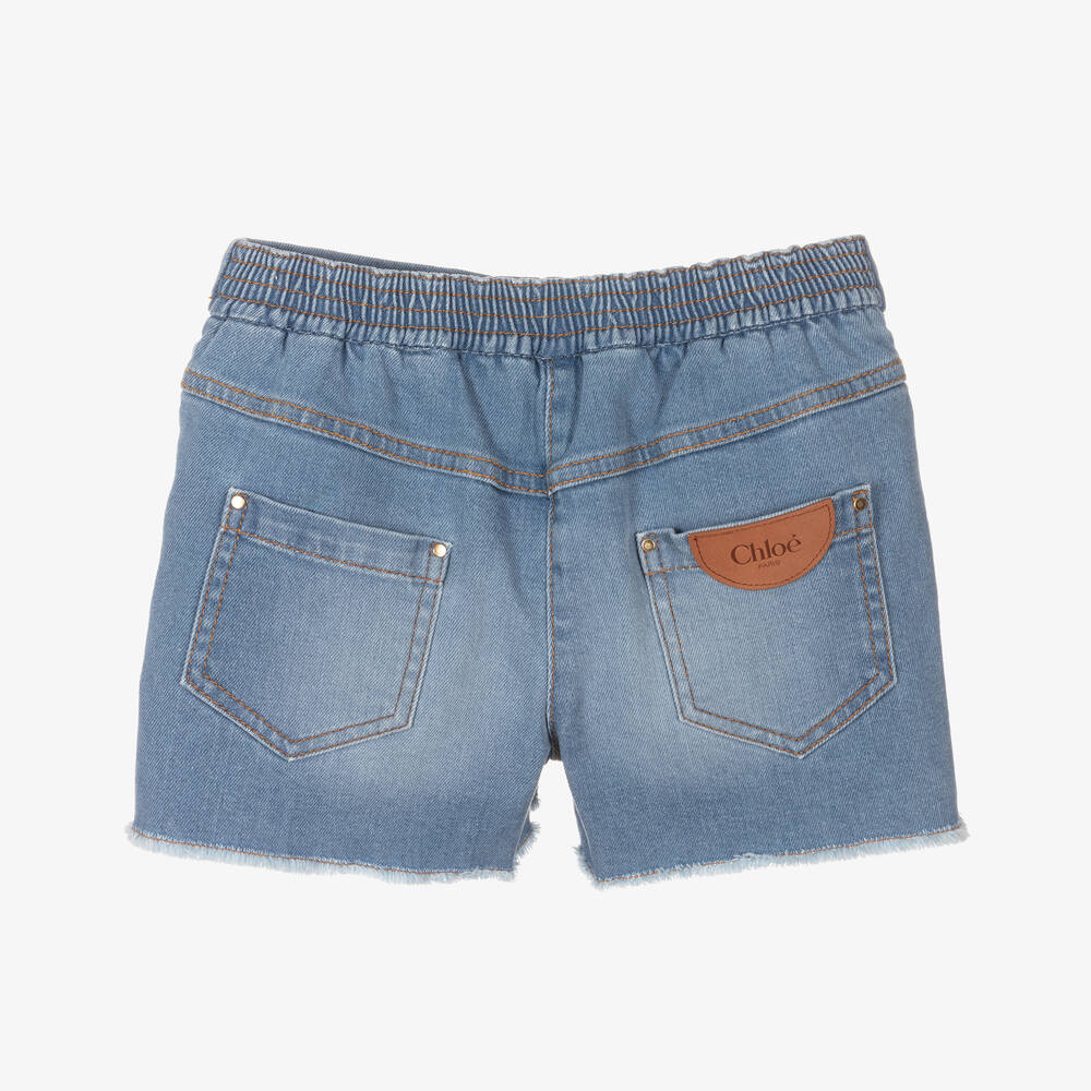 Girls Blue Denim Shorts