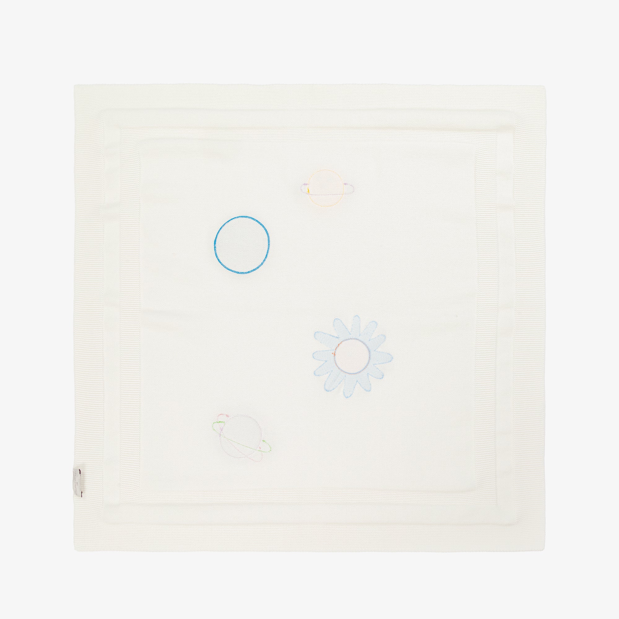 Baby Boys & Girls Ivory Planet Knit Cotton Blanket (78cm)