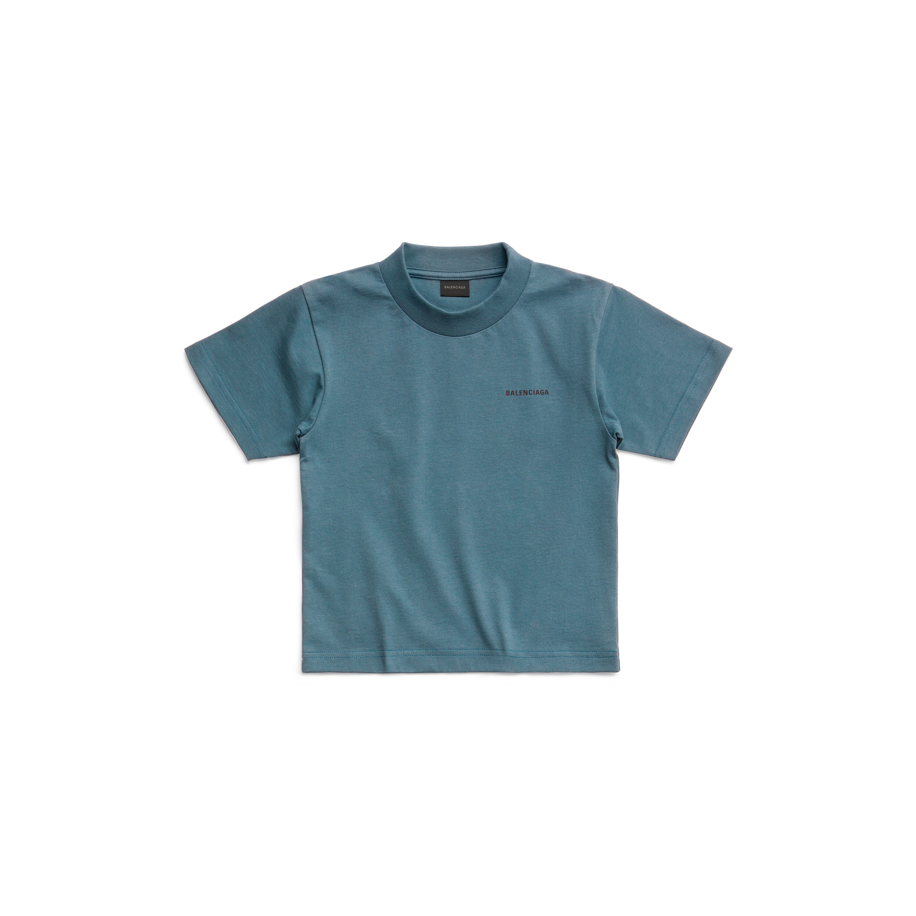 Boys & Girls Blue Logo Cotton T-Shirt