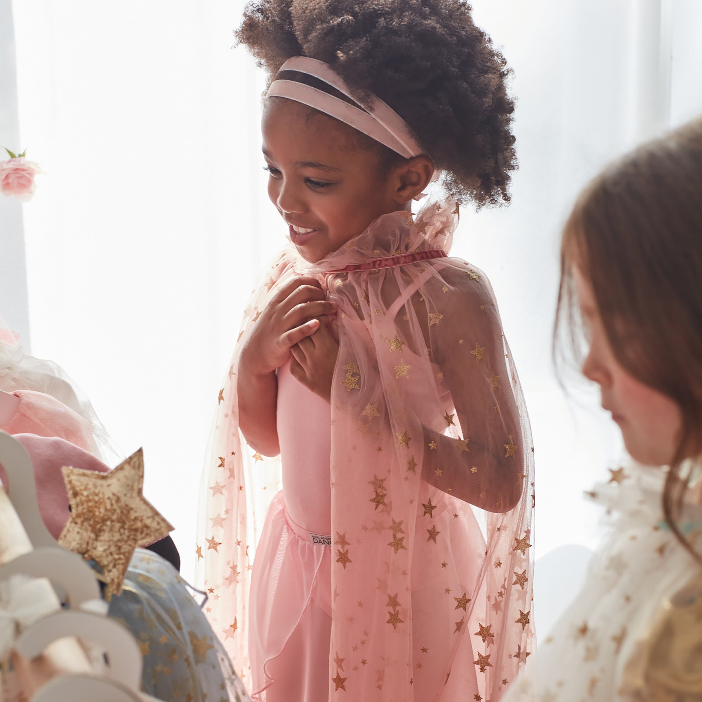 Pink Star Tulle Cape