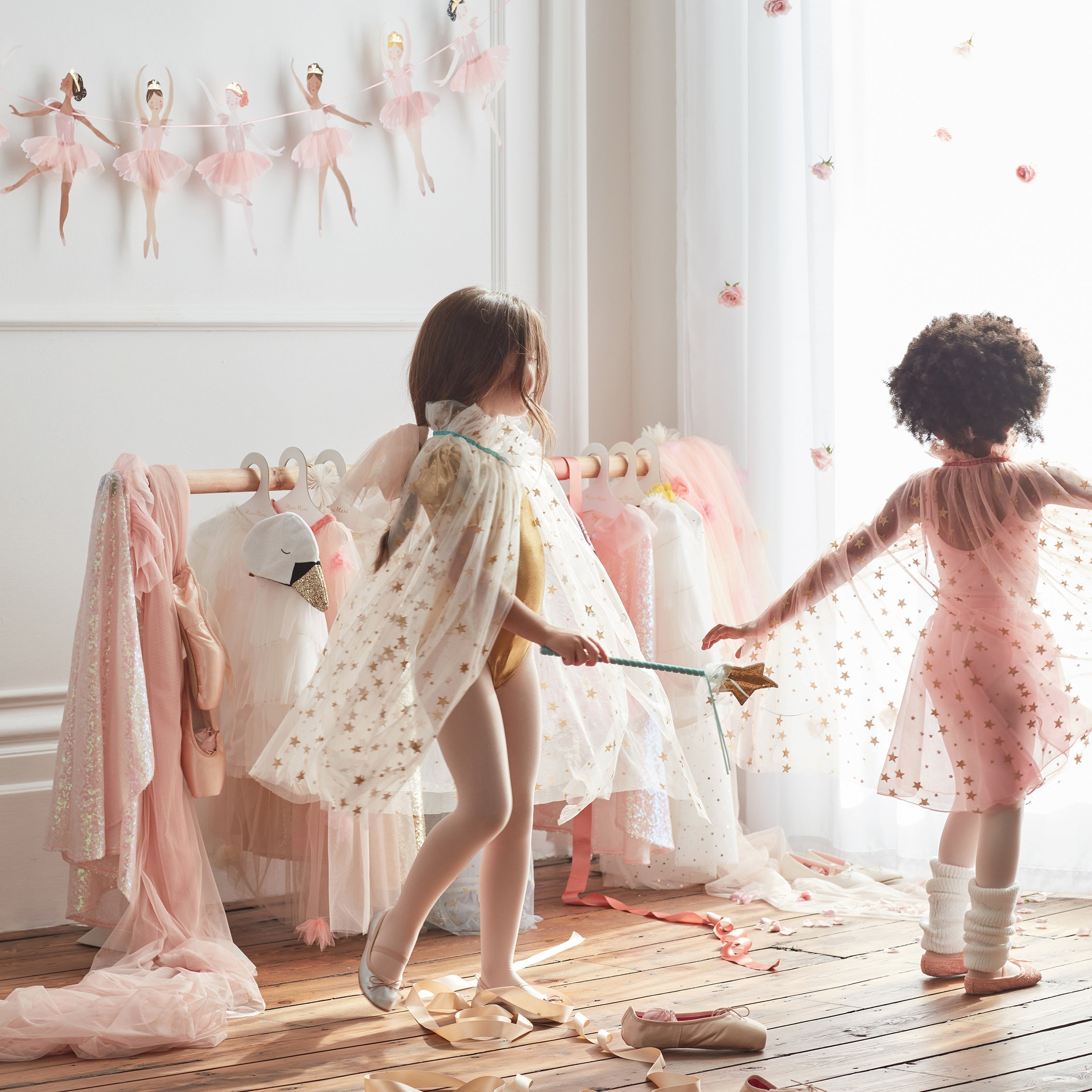 Pink Star Tulle Cape