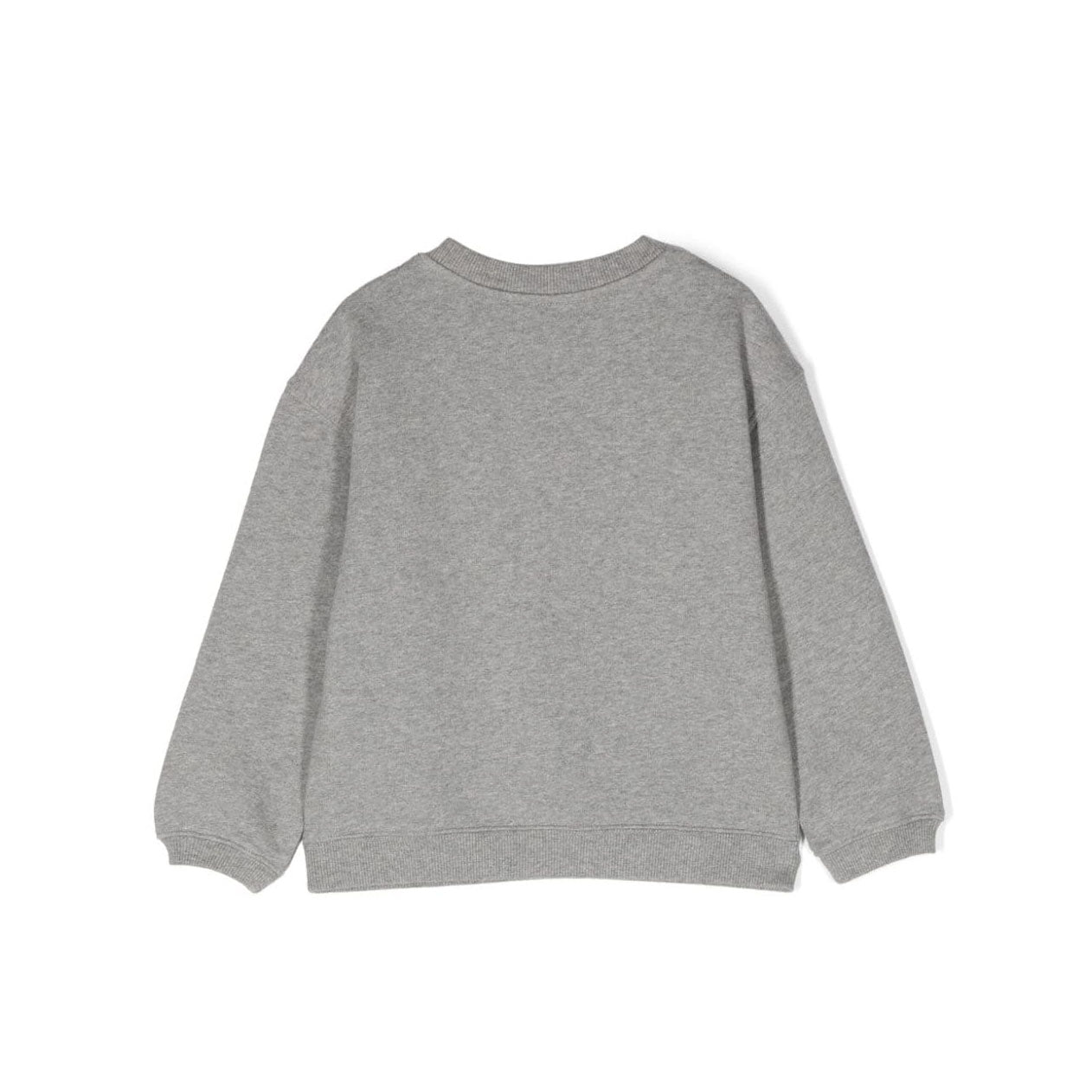 Boys & Girls Grey Embroidered Cotton Sweatshirt