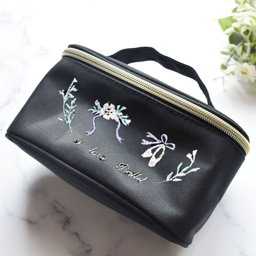 Girls Black"g60/D"Vanity Pouch(M宽17x高9x深6.5cm)
