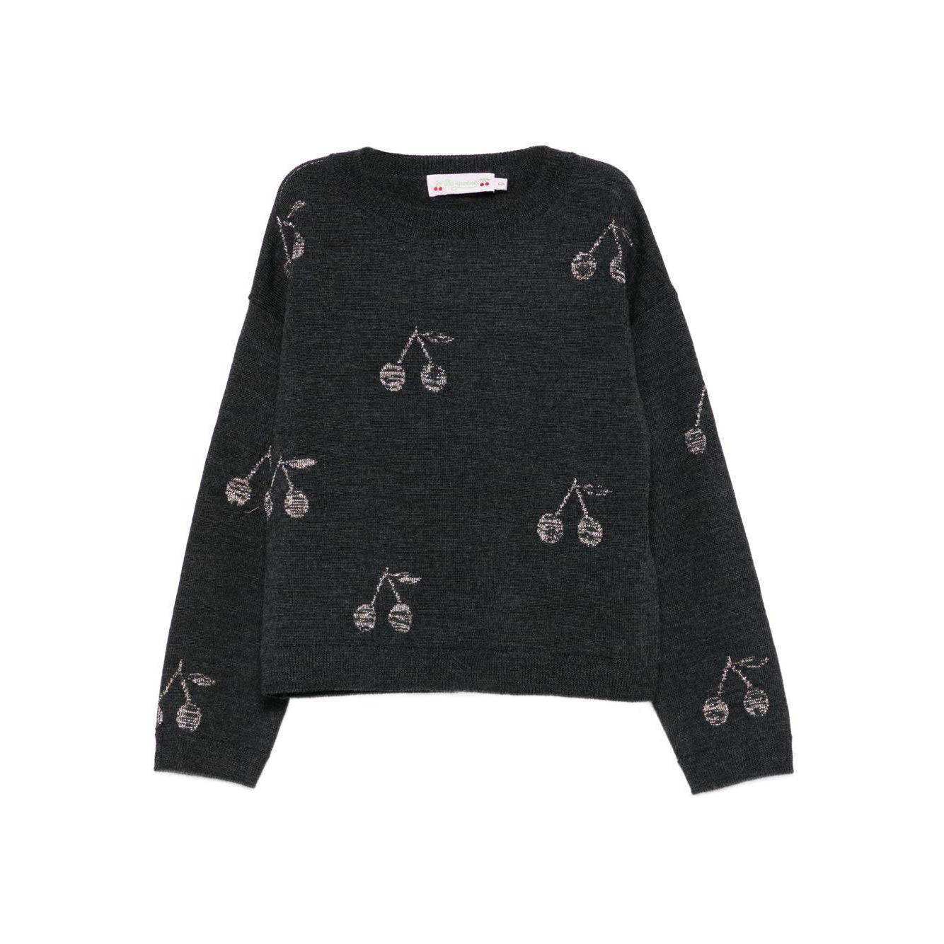 Girls Dark Grey Wool Sweater