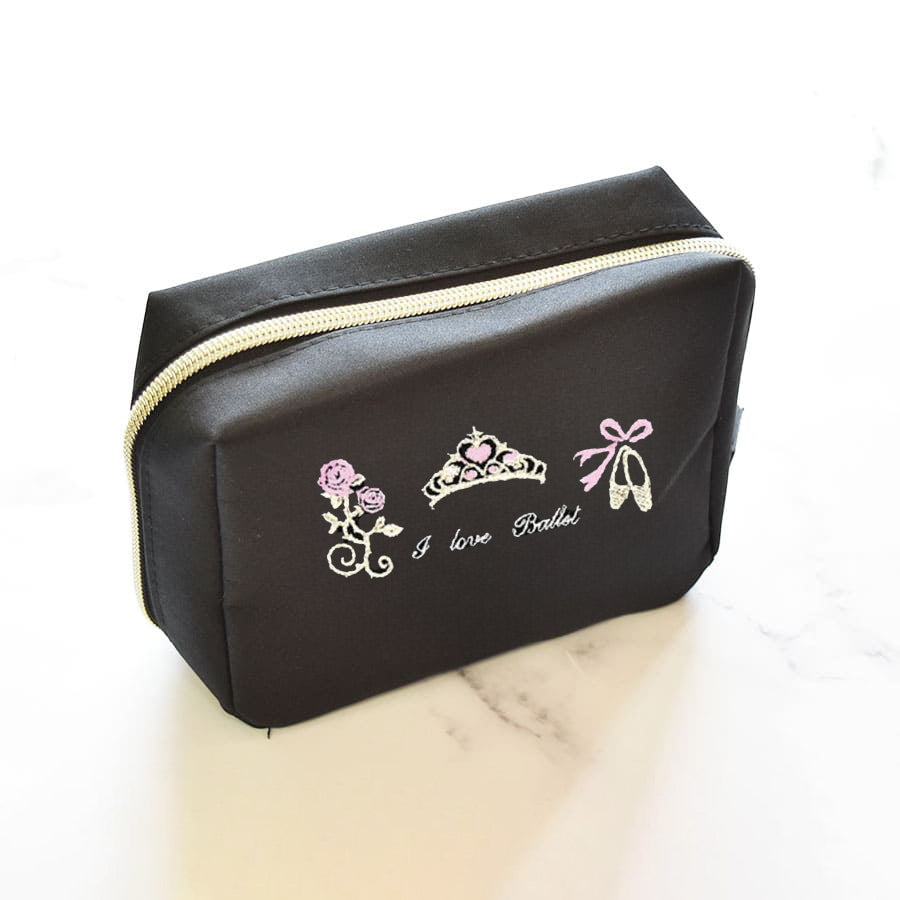 Girls Black"item27/B(Aurora Dulcinea)Pink"Vanity Pouch(长12x宽15x深5.5cm)