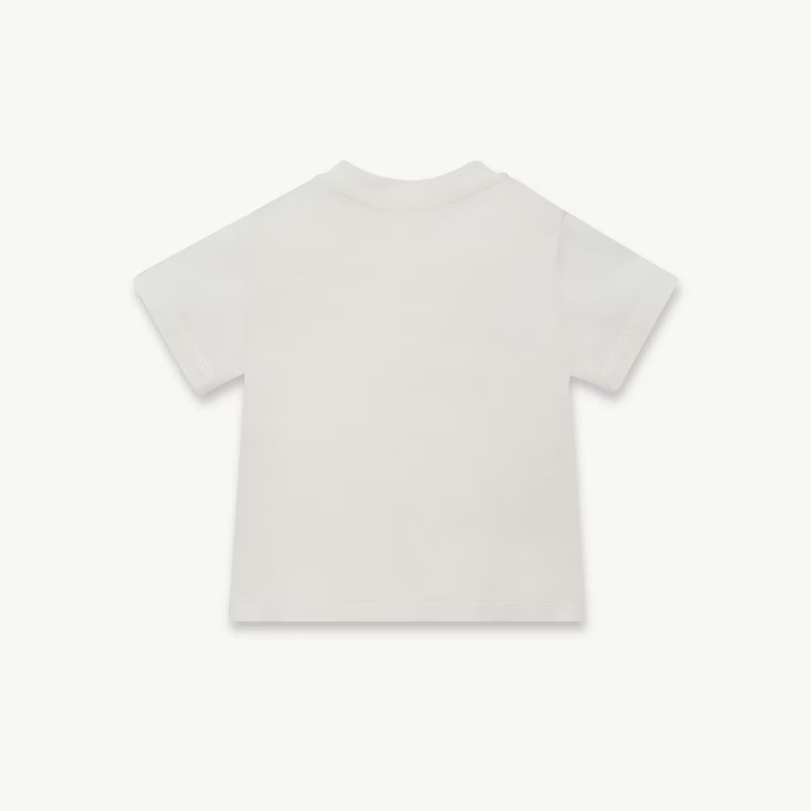 Baby Boys White Logo Cotton T-Shirt