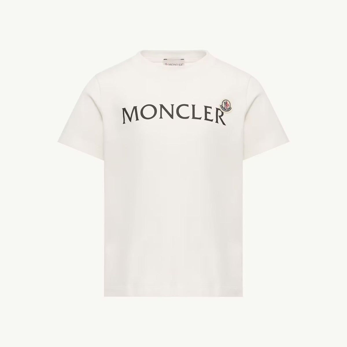 T-shirt en coton blanc à logo pour garçons