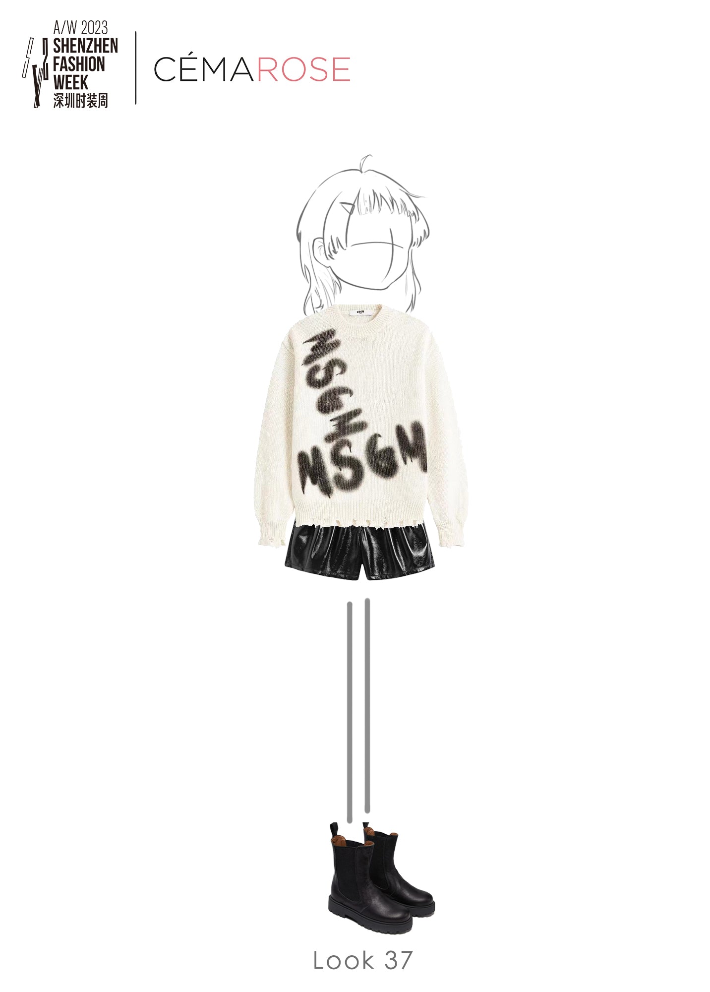 Boys & Girls White Logo Wool Sweater